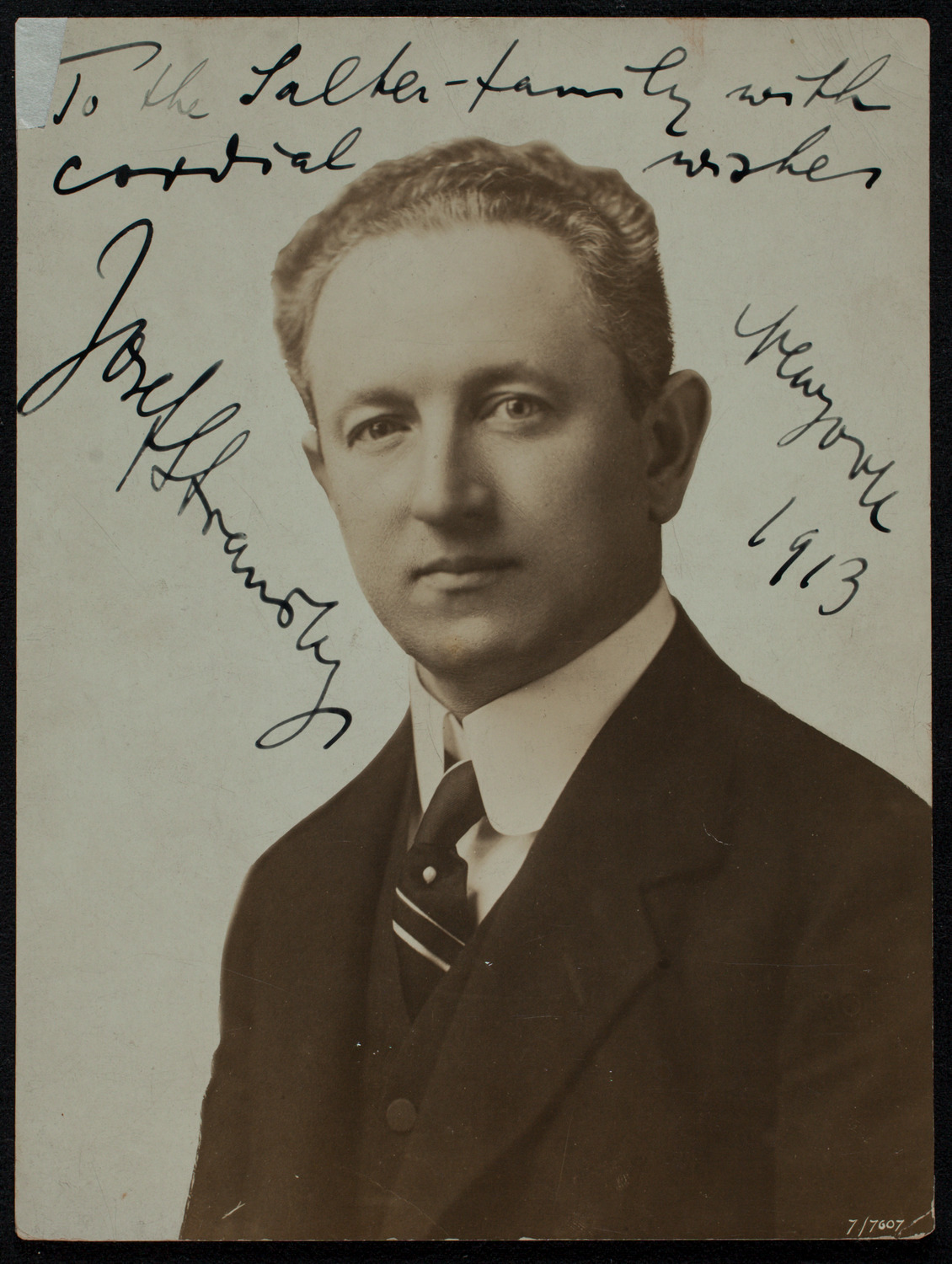 Josef Stransky, 1913