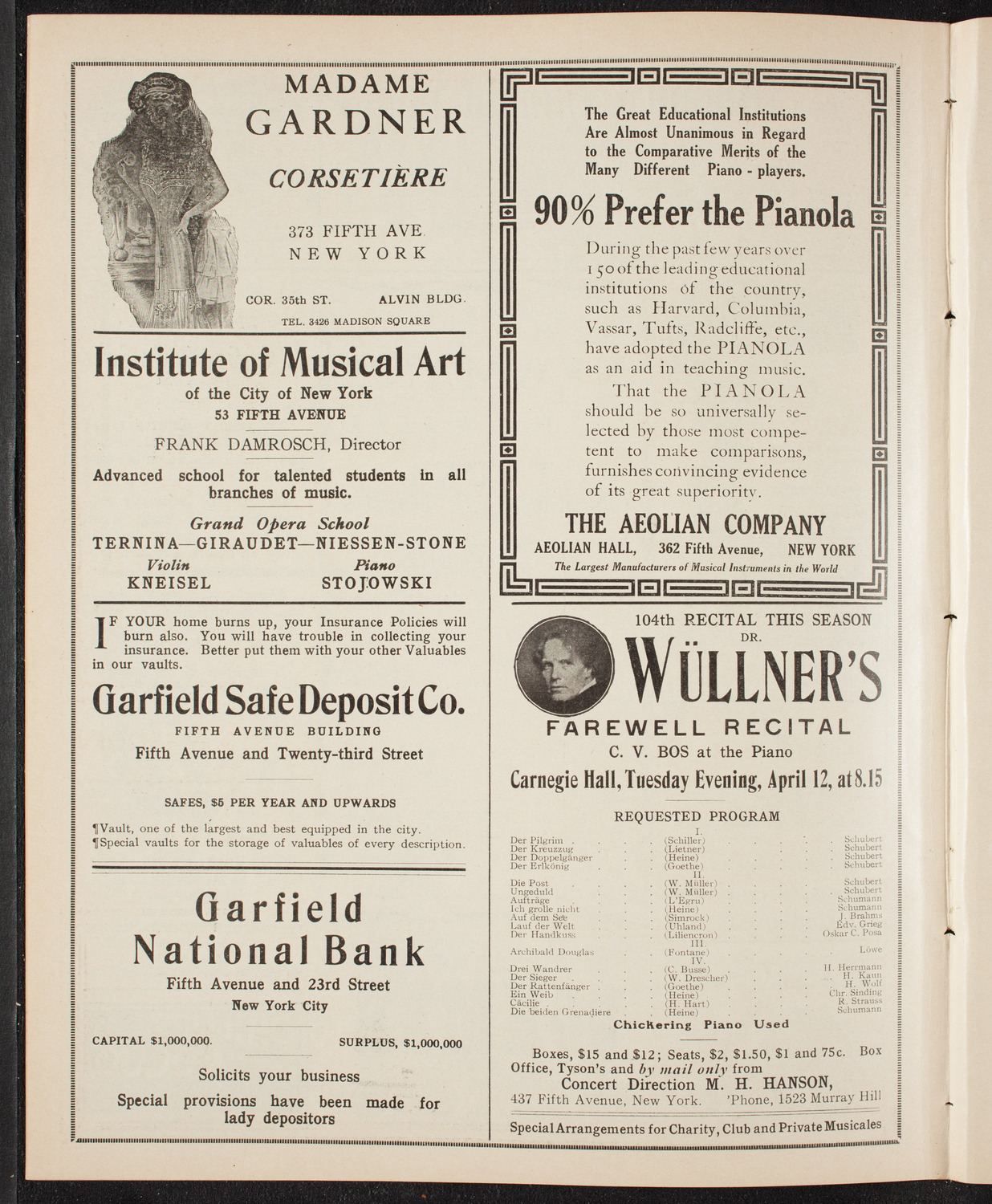 Newman's Illustrated Talks on Travel Topics, April 10, 1910, program page 6