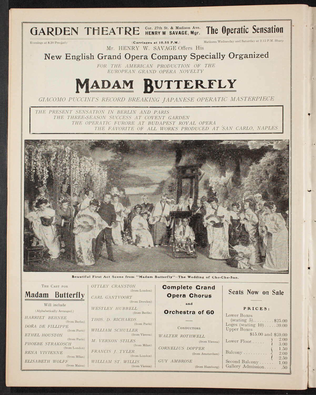 Rhondda Valley Male Concert Party, October 7, 1907, program page 10
