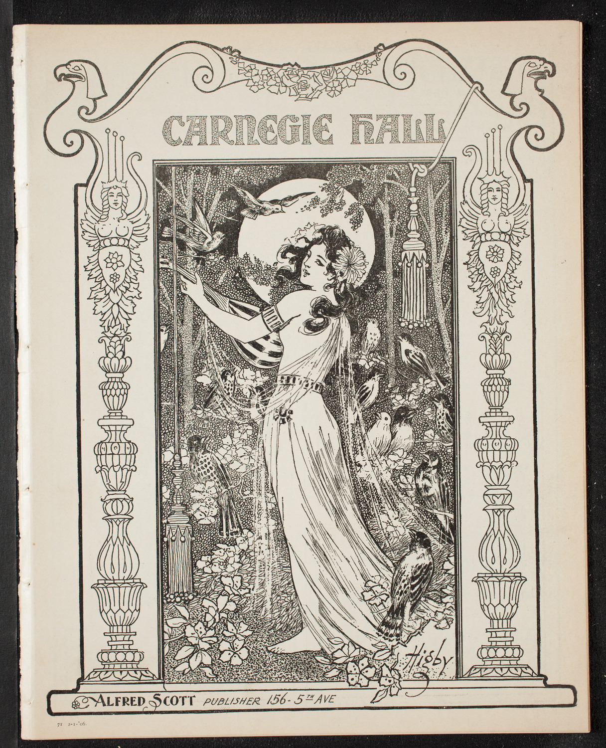 New York Symphony Orchestra, February 6, 1906, program page 1