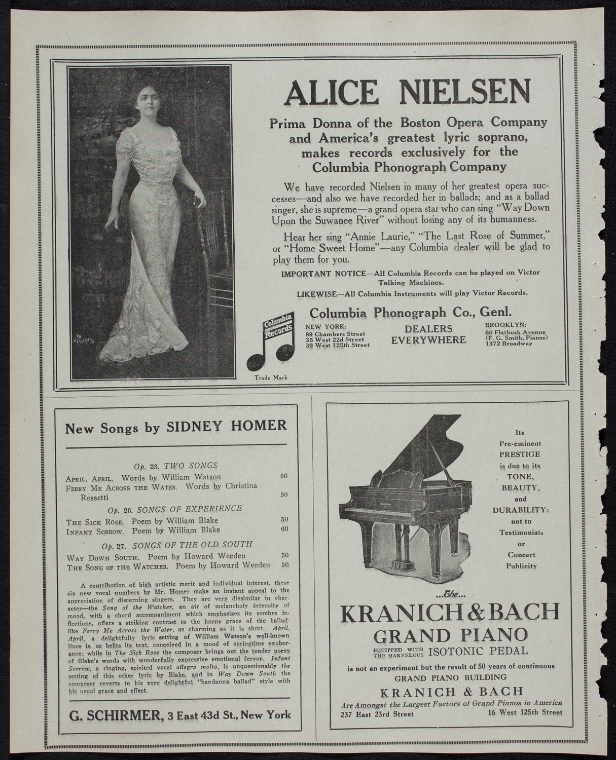 New York Philharmonic, January 23, 1913, program page 6