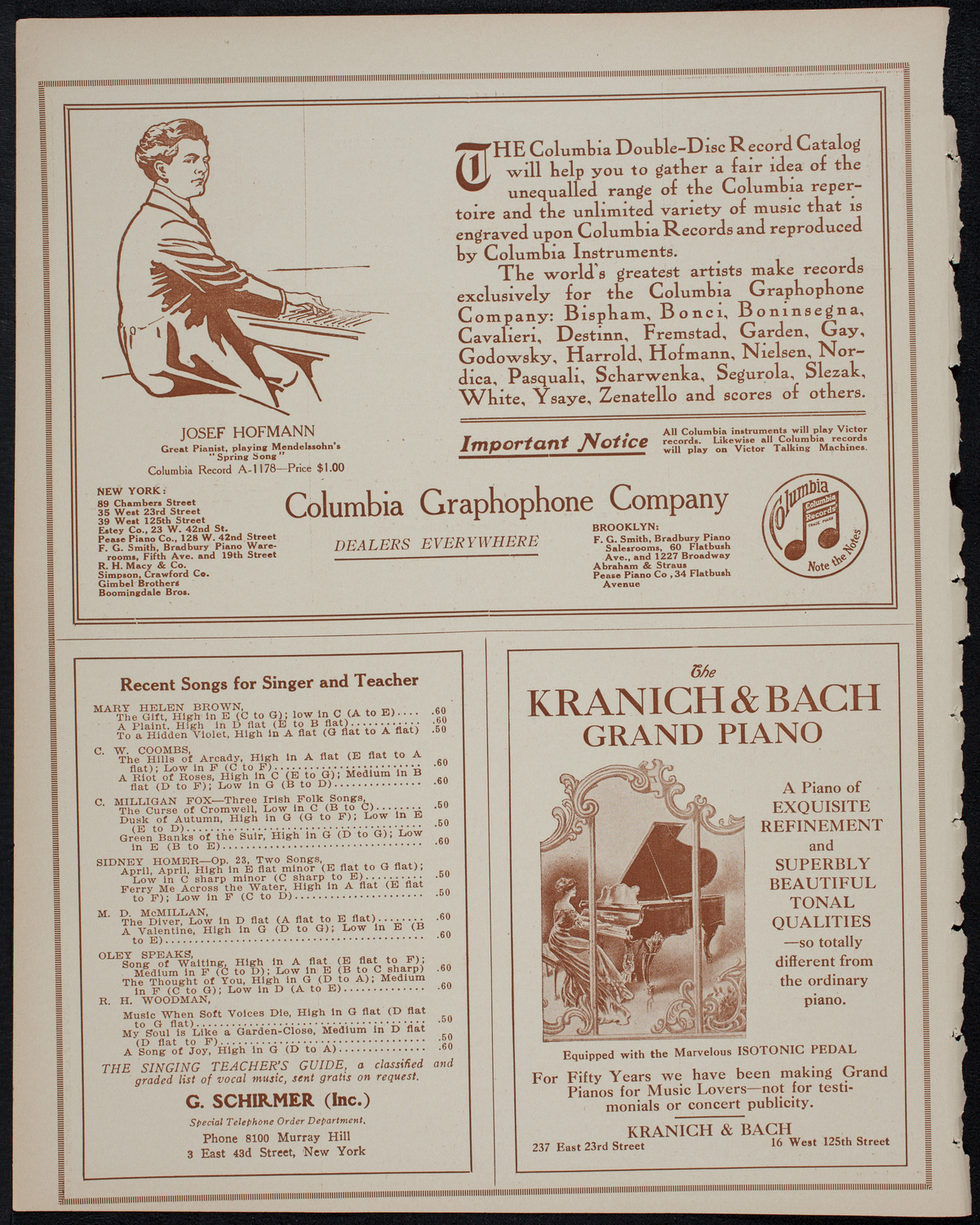 Verdi Centenary Festival, October 19, 1913, program page 6