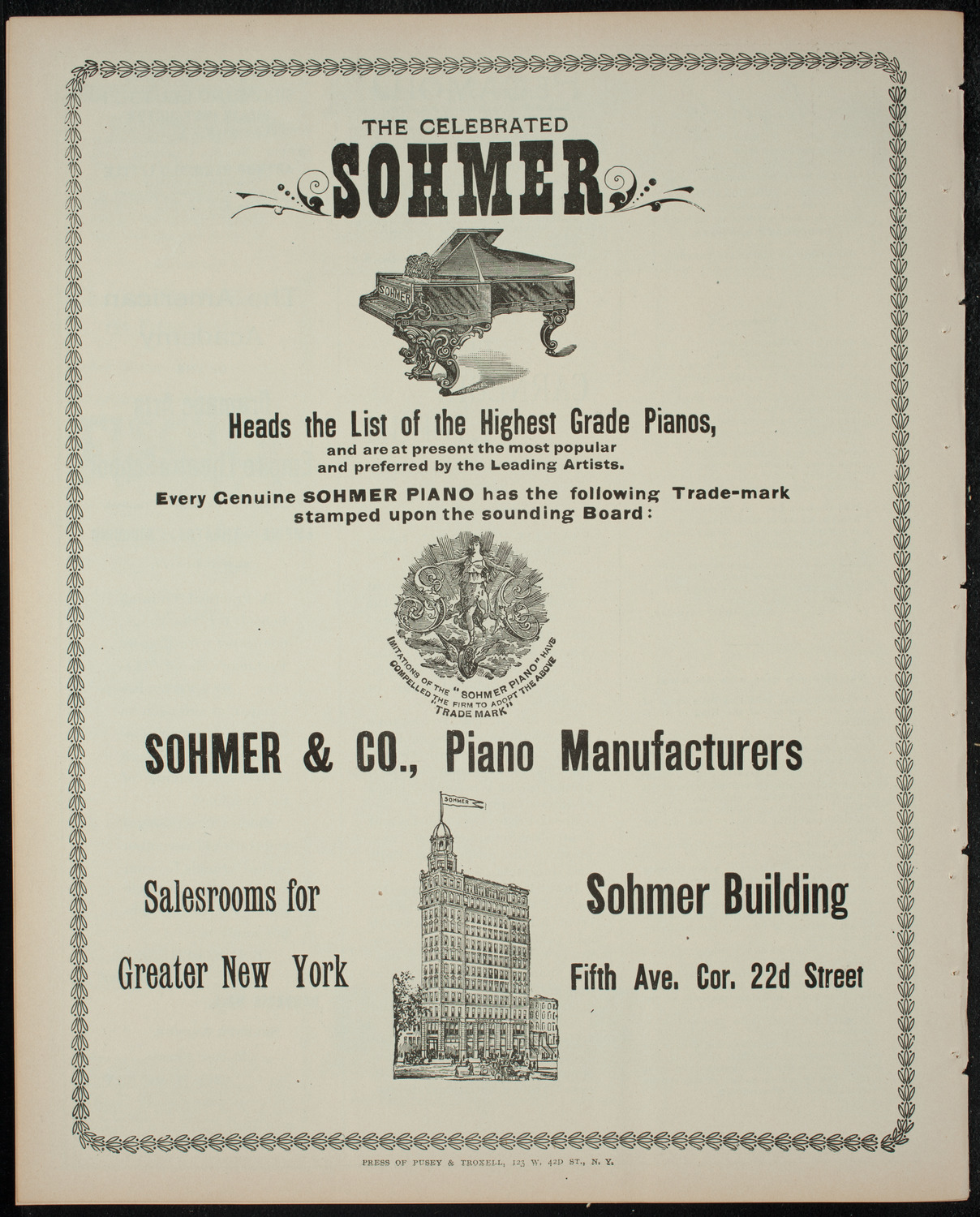 Stevens Institute of Technology Glee, Banjo and Mandolin Clubs, February 20, 1899, program page 8