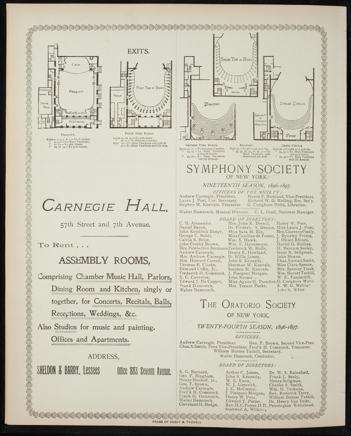 Oratorio Society of New York, March 27, 1897, program page 8