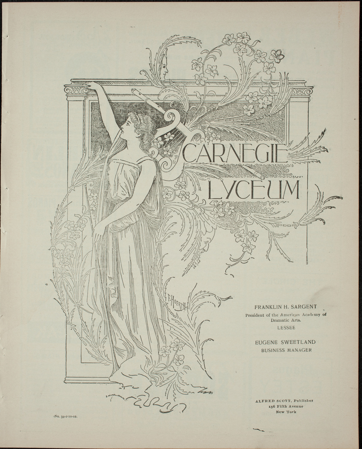 Columbia University Varsity Show, February 10, 1902, program page 1