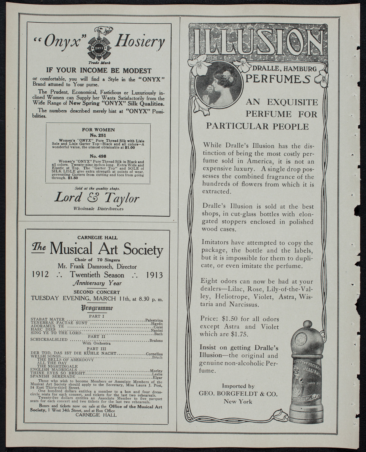Frances Alda, Soprano, and Eugène Ysaÿe, Violin, February 11, 1913, program page 8