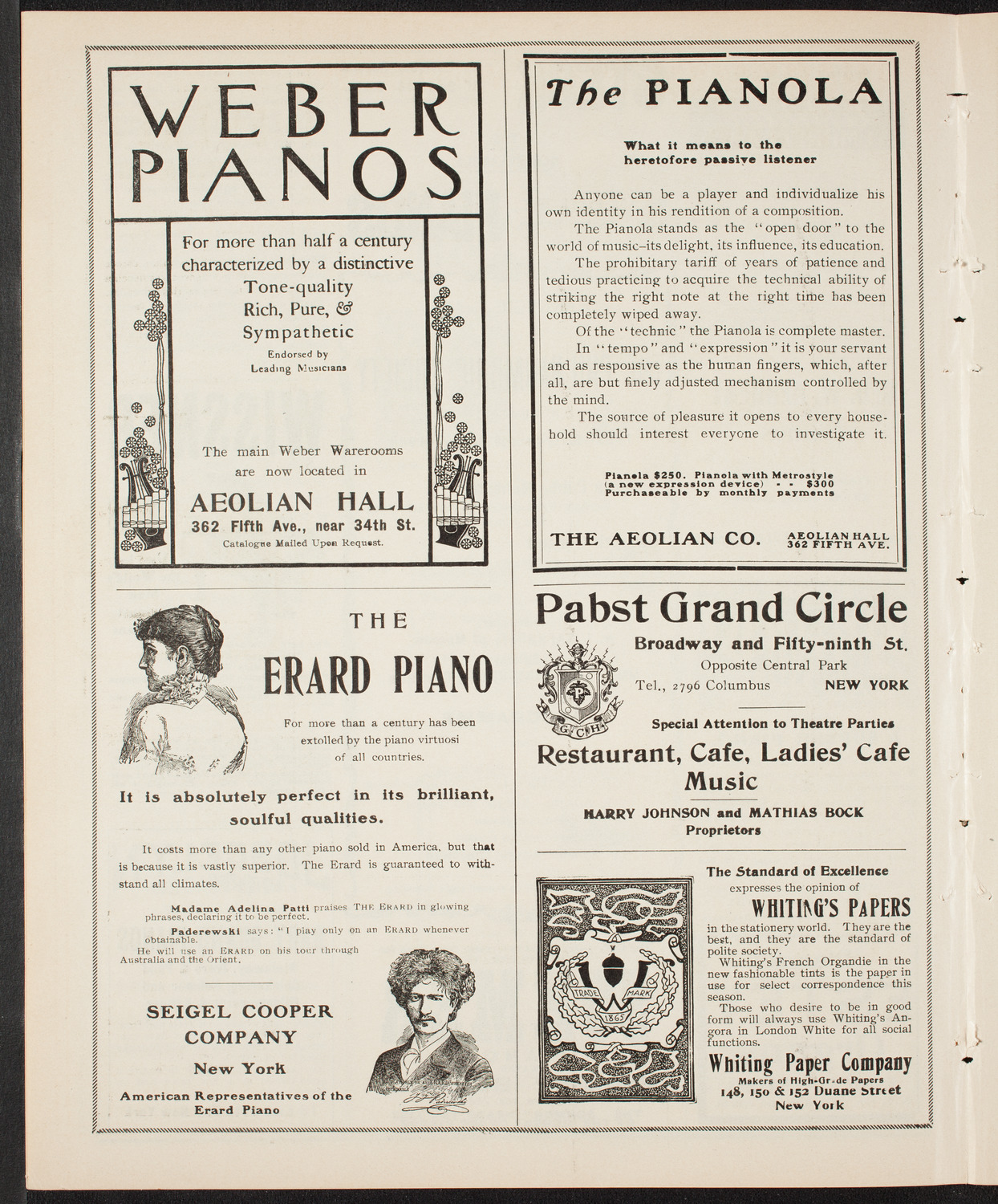 New York Philharmonic, March 4, 1904, program page 6