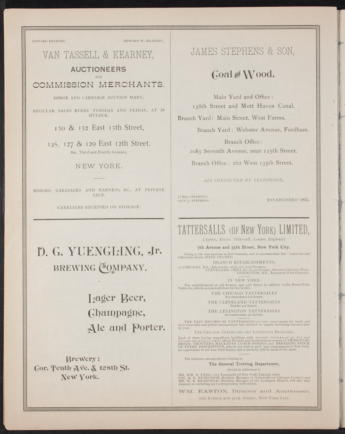 New York Athletic Club Minstrel Show, November 30, 1892, program page 14