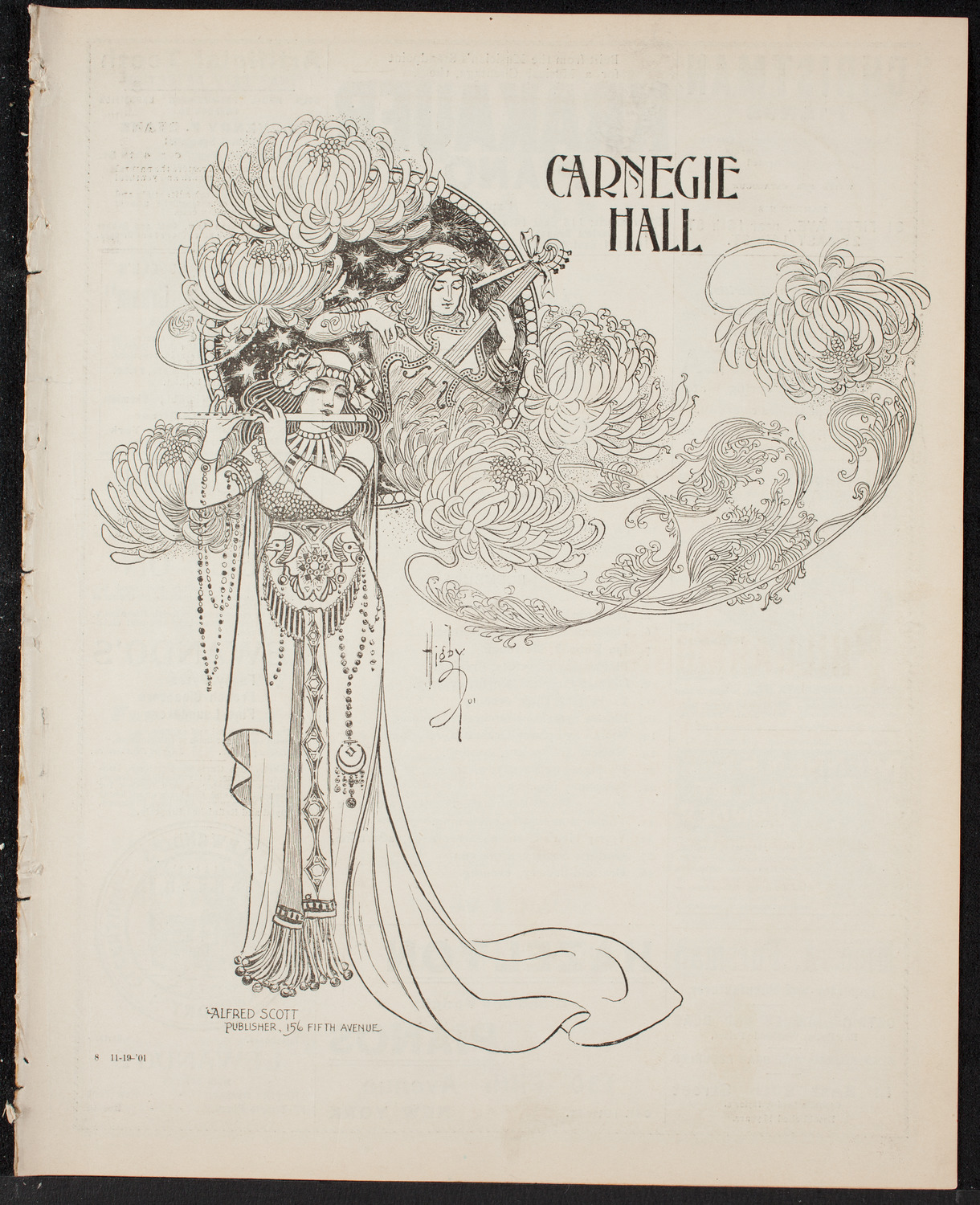 Oratorio Society of New York, November 19, 1901, program page 1