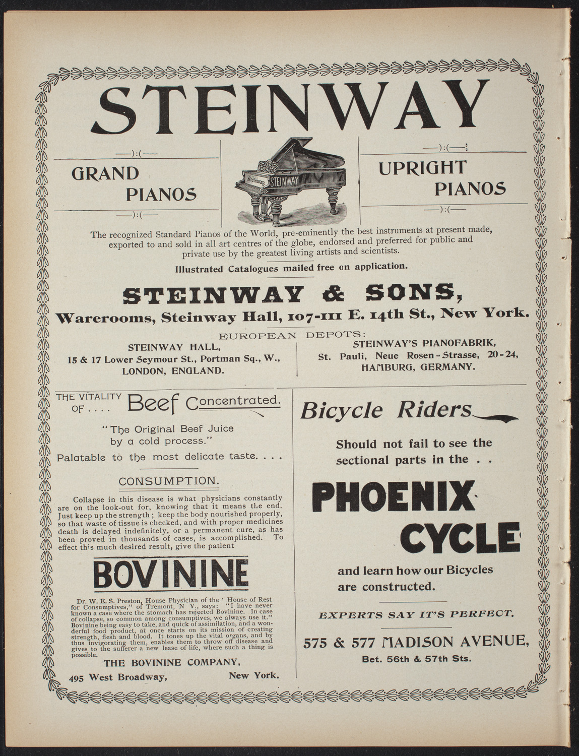 The Students' Club, May 4, 1897, program page 8