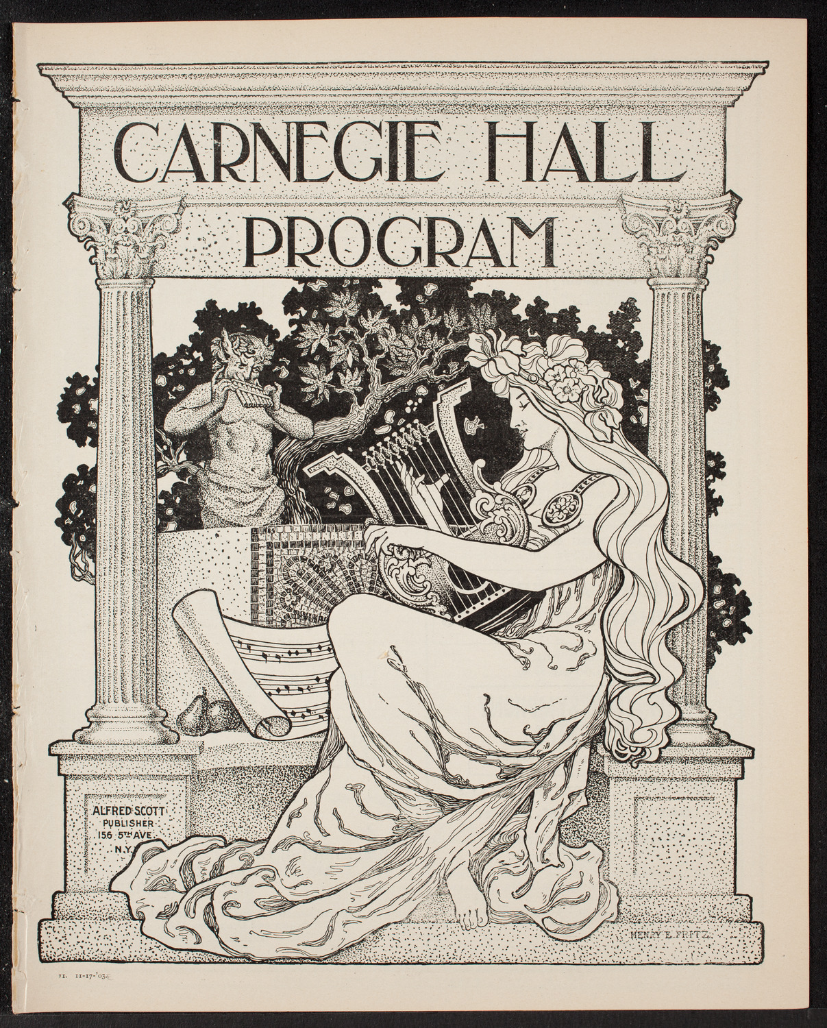 Oratorio Society of New York, November 17, 1903, program page 1