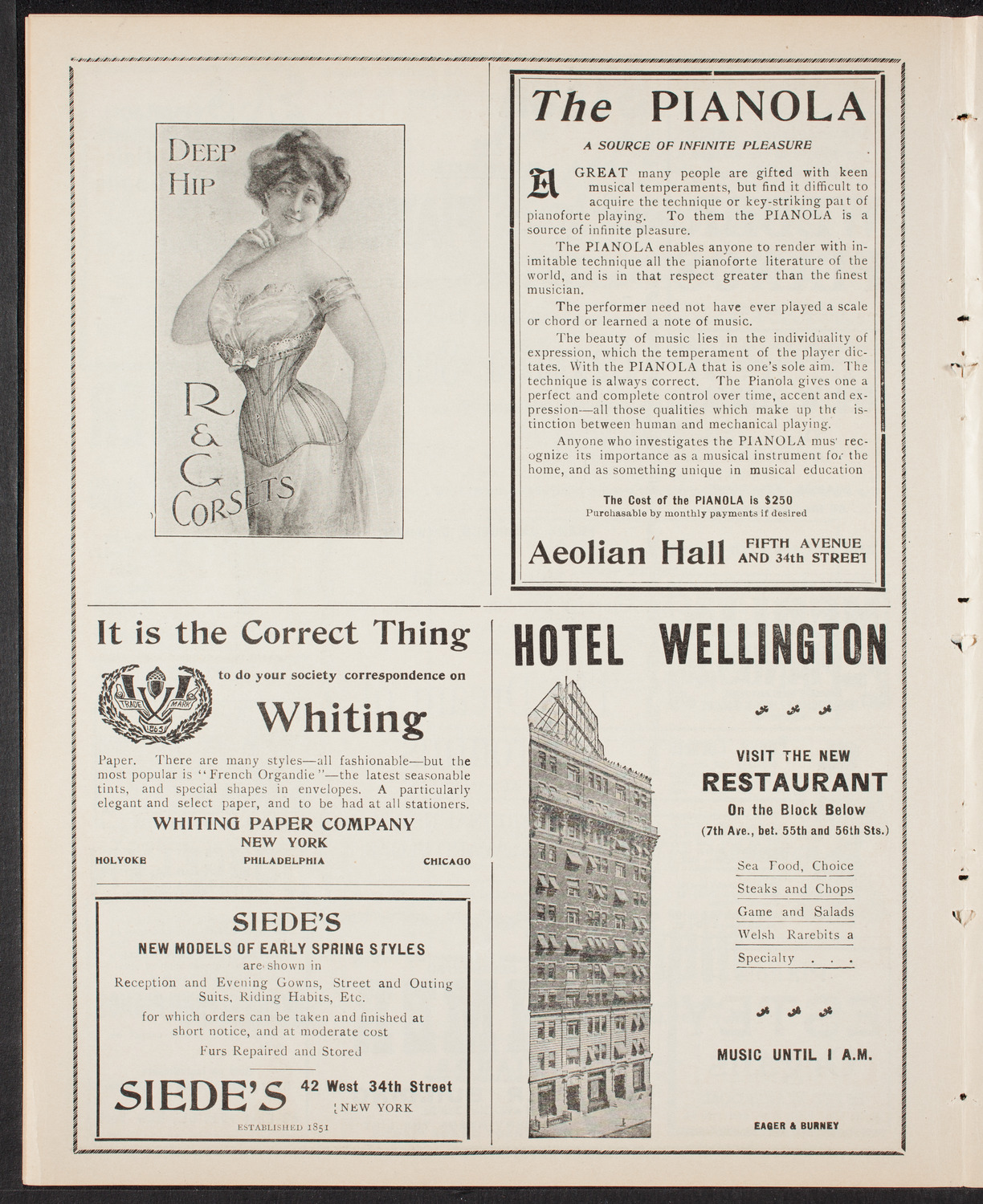 Oratorio Society of New York, March 26, 1903, program page 6