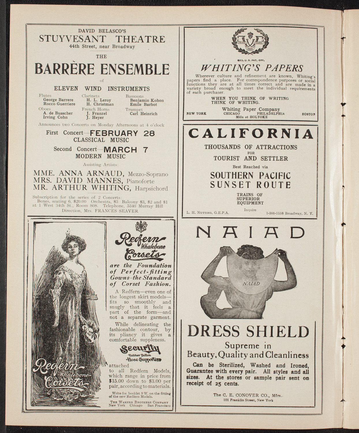 Ludwig Wüllner, Baritone, February 22, 1910, program page 2