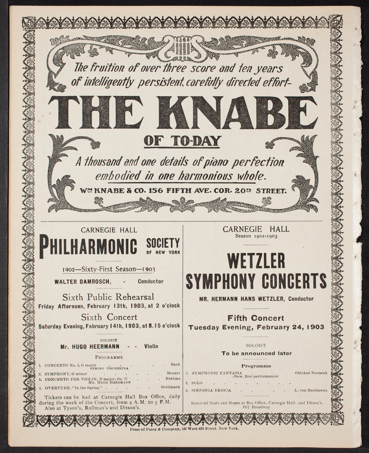 Meeting: YMCA/ Mass Meeting for Men, February 8, 1903, program page 12