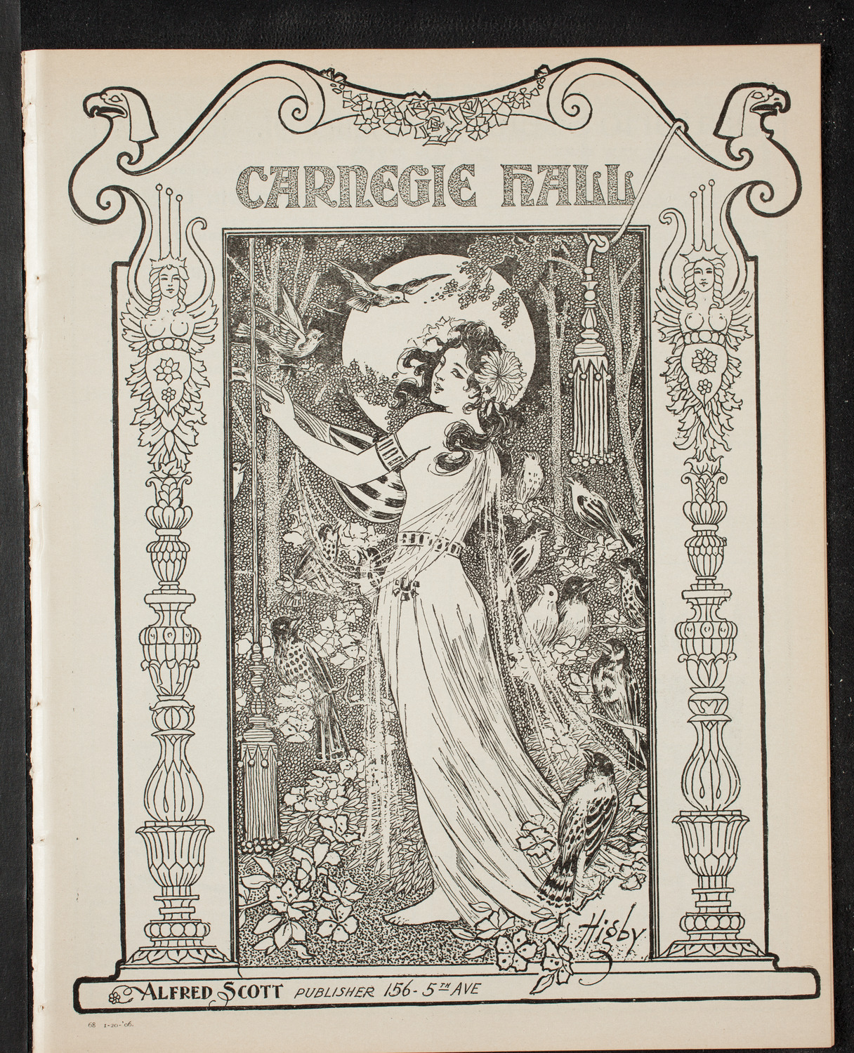 New York Philharmonic, January 20, 1906, program page 1