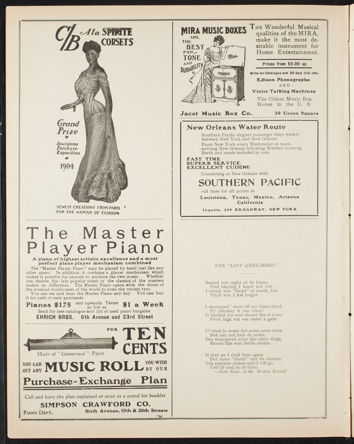 Graduation: New York Law School, June 14, 1906, program page 8