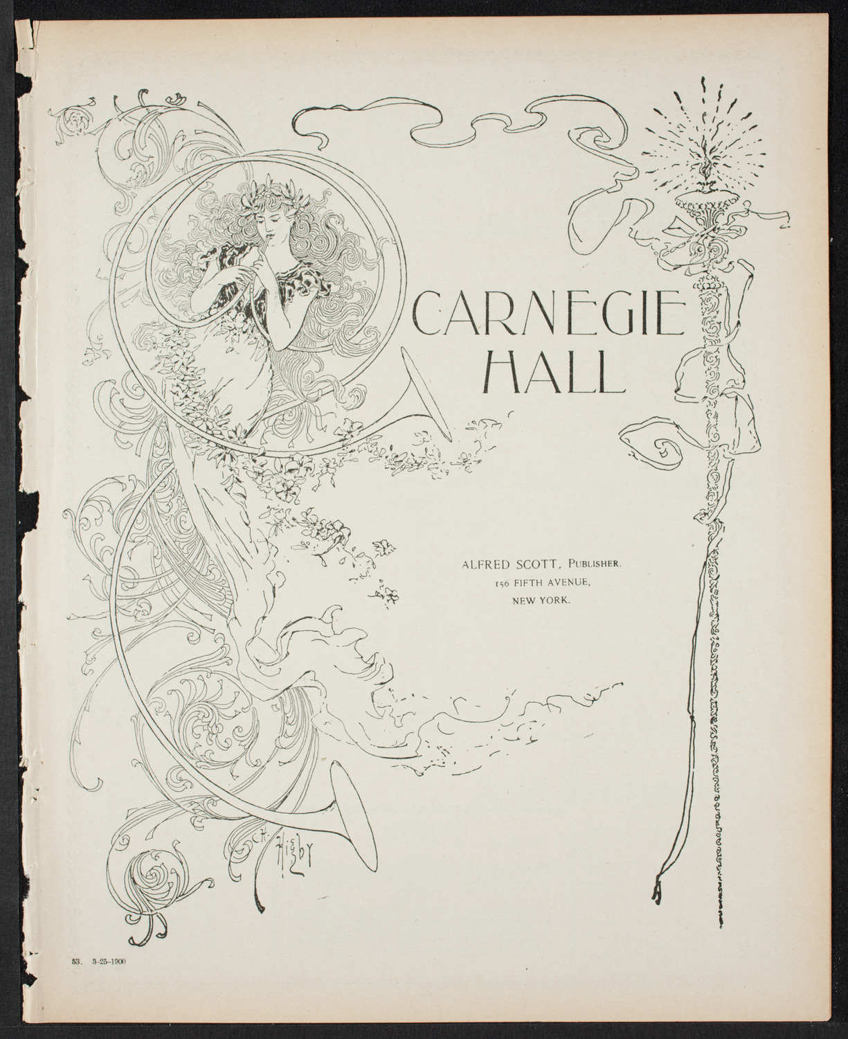 German Liederkranz, March 25, 1900, program page 1