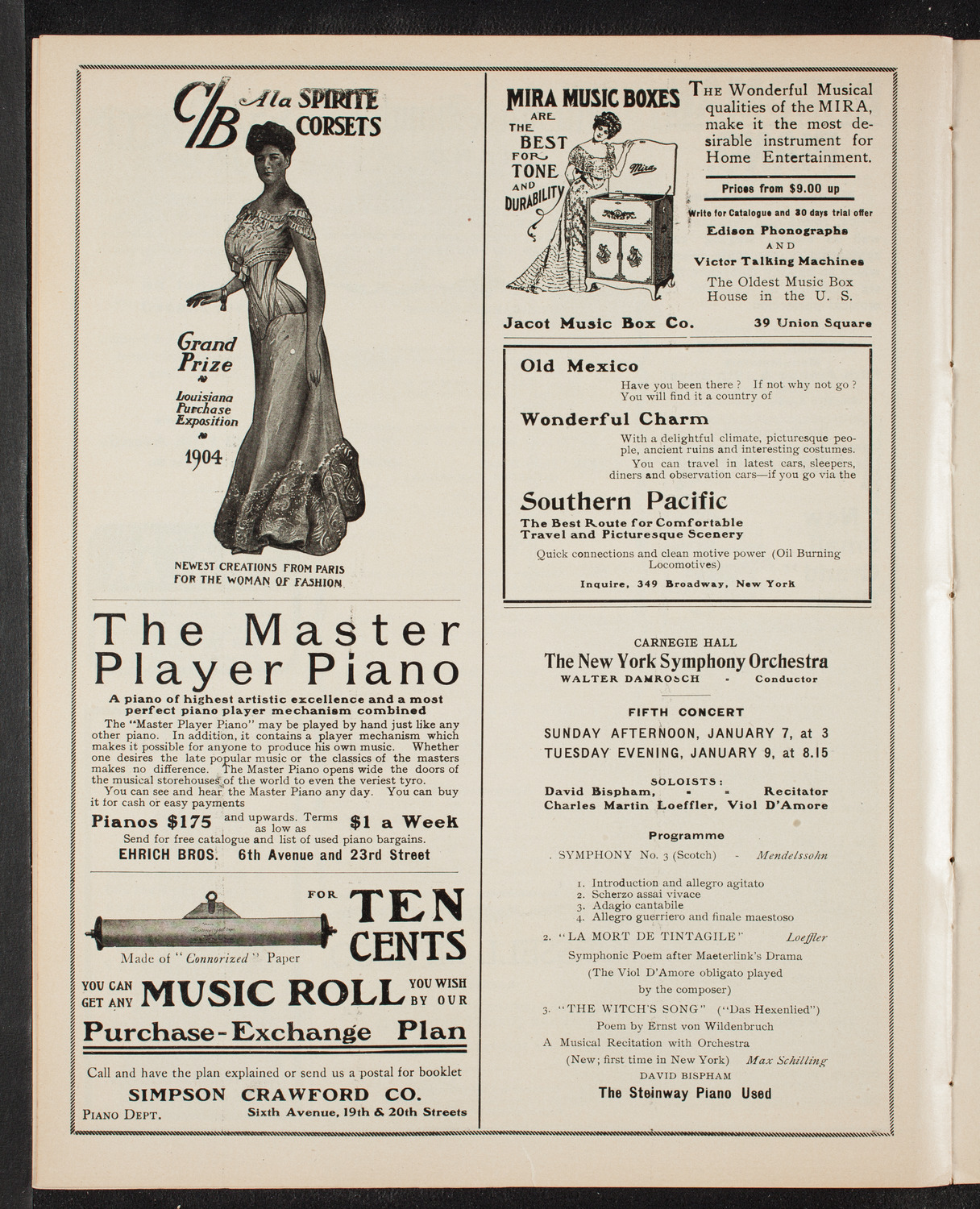 Russian Symphony Society of New York, December 31, 1905, program page 8