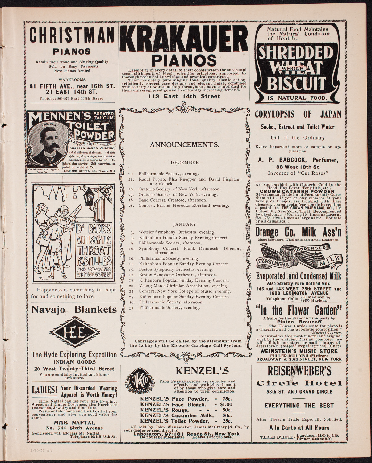 Symphony Concert for Young People, December 20, 1902, program page 3
