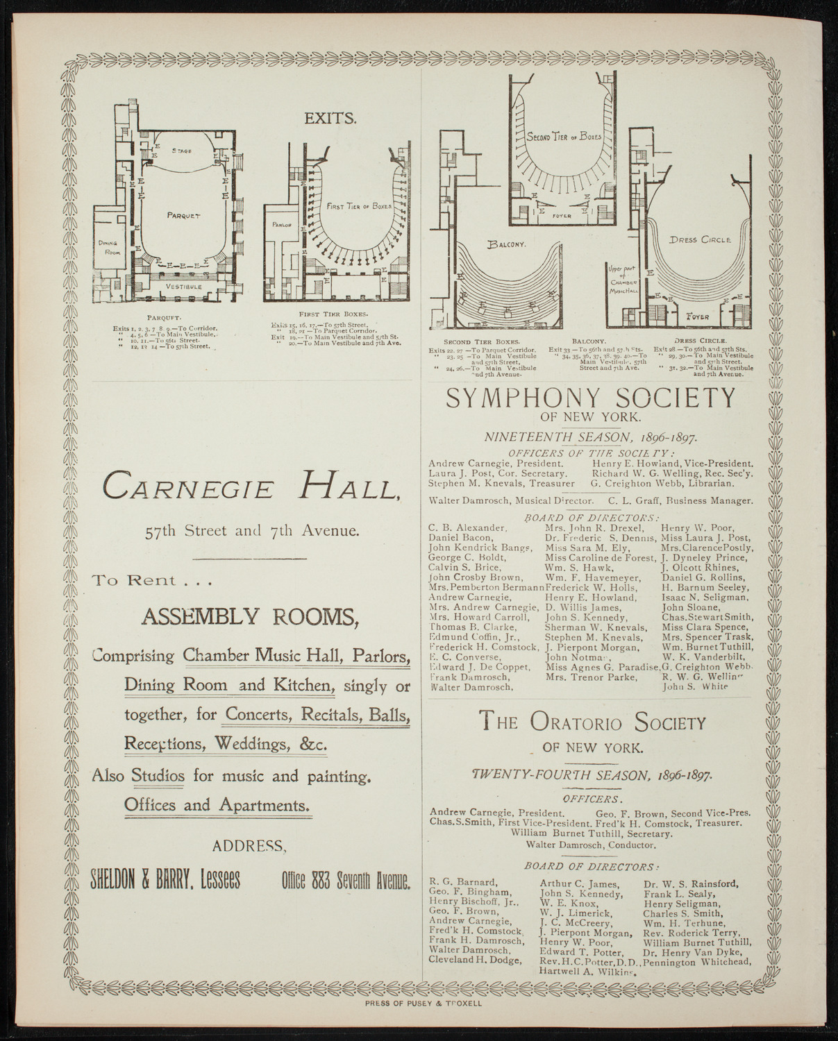 Illustrated Lecture: Evolution of the Earth, March 24, 1897, program page 8