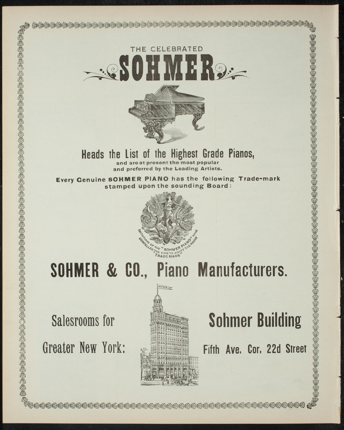 The People's Institute/ Lecture: Labor Problems, April 8, 1898, program page 8