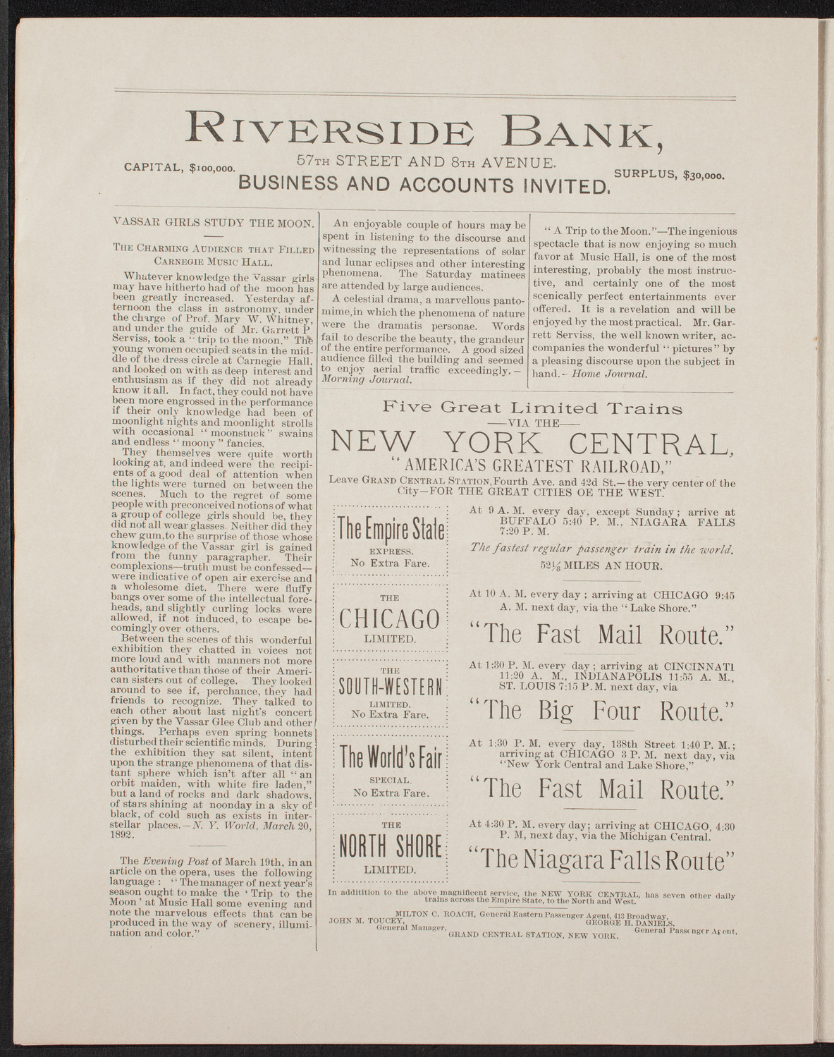 Arthur Hochmann and Arthur Hartmann, April 2, 1892, program page 8