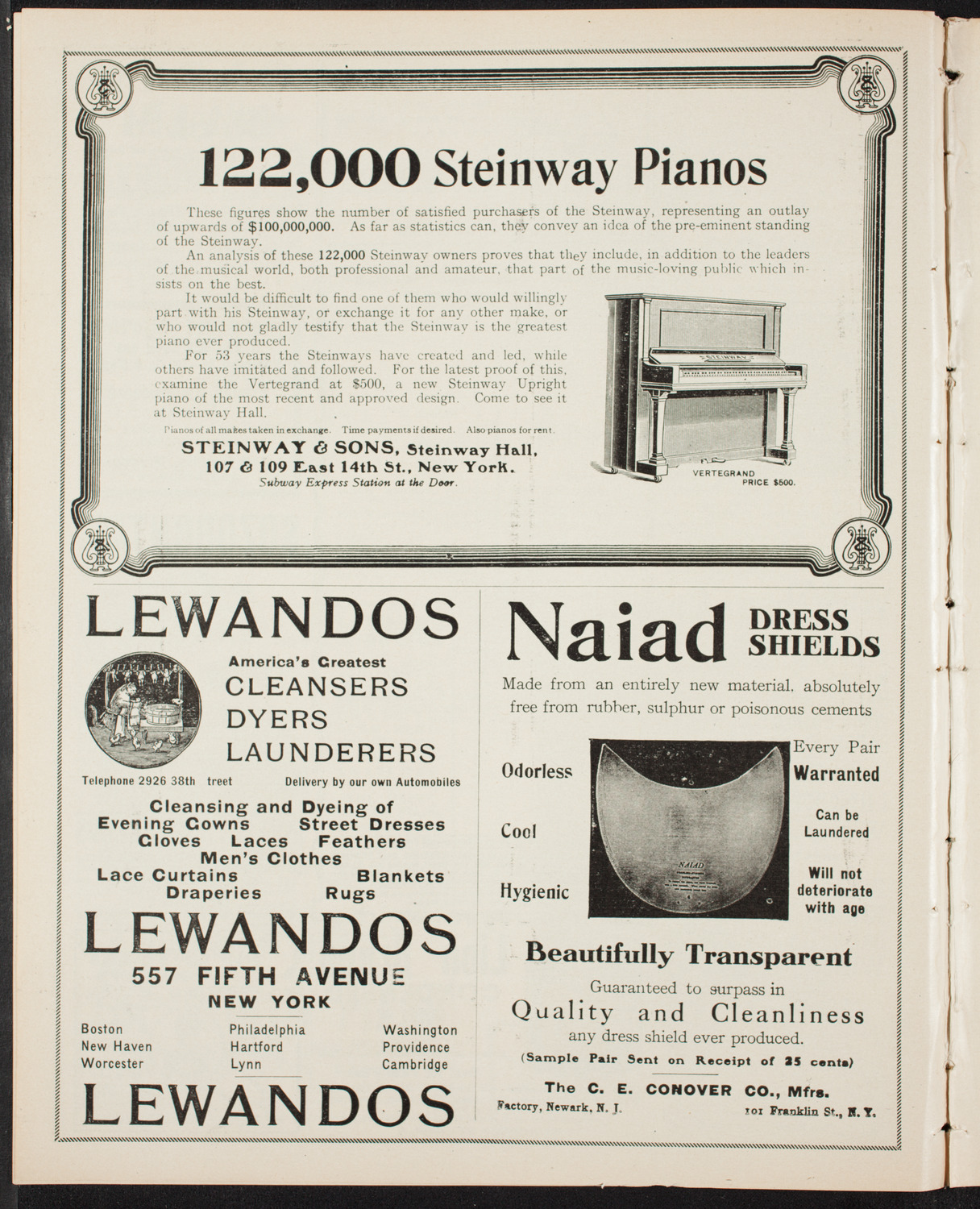 Musical Art Society of New York, March 7, 1907, program page 4