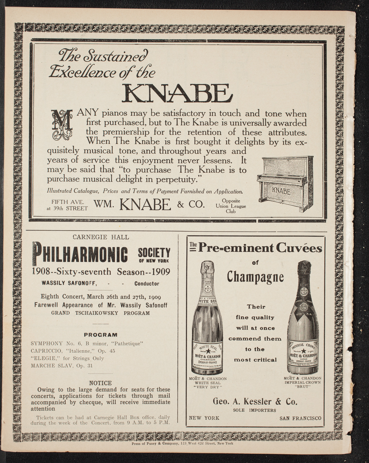 Meeting: Taxpayers Protective Union, March 10, 1909, program page 12