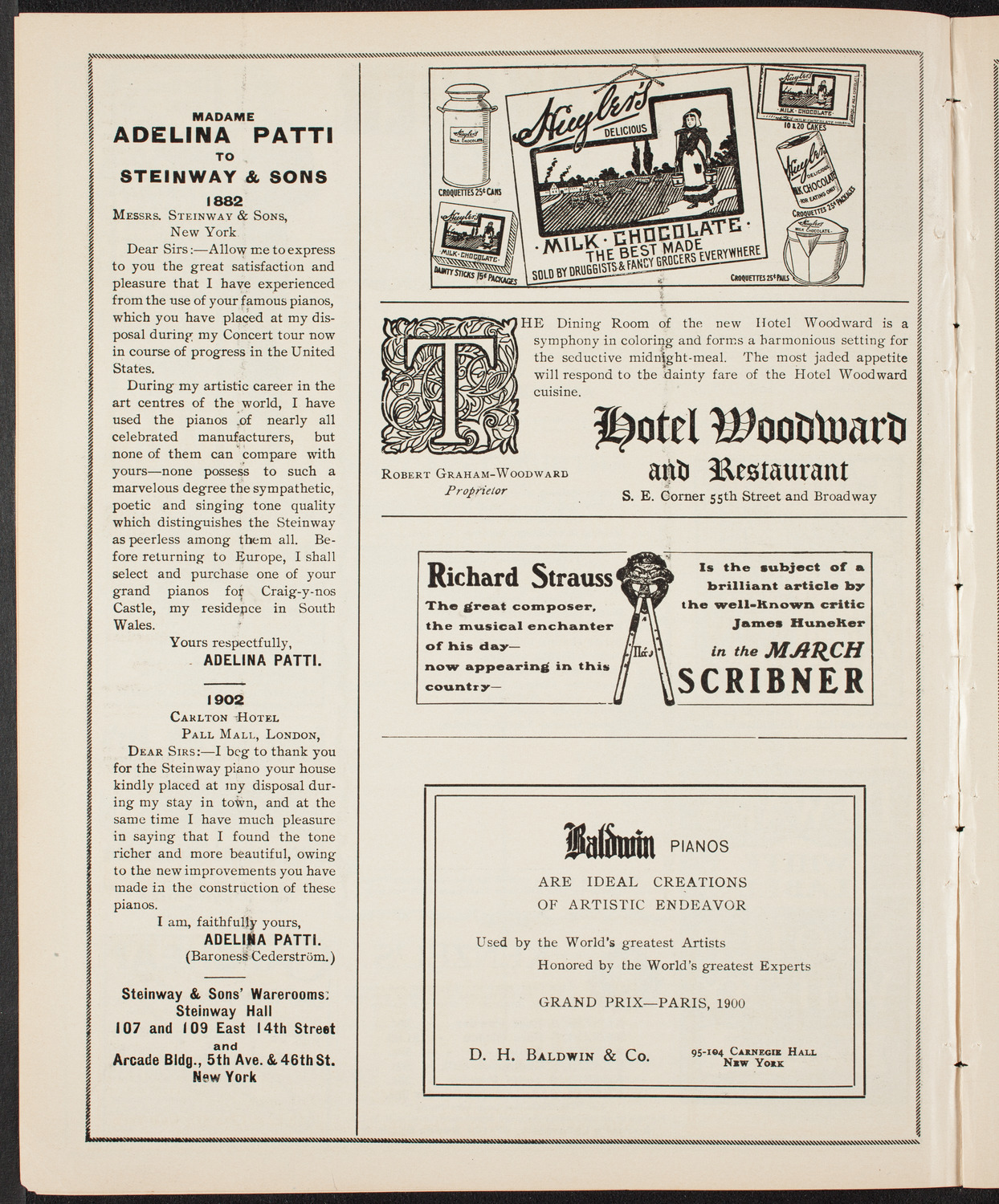 Lillian Nordica, Soprano, with the New York Symphony Orchestra, March 6, 1904, program page 4