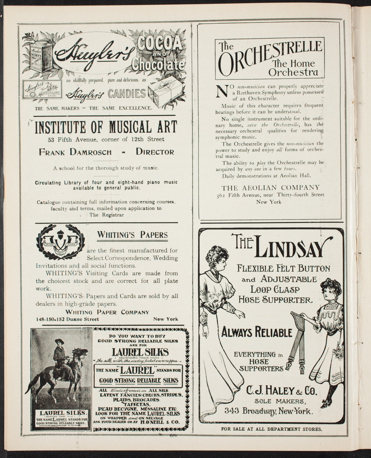 New York Symphony Orchestra, March 9, 1907, program page 6