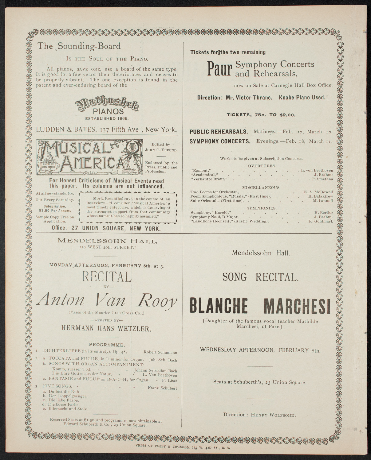 Symphony Concert for Young People, January 28, 1899, program page 8
