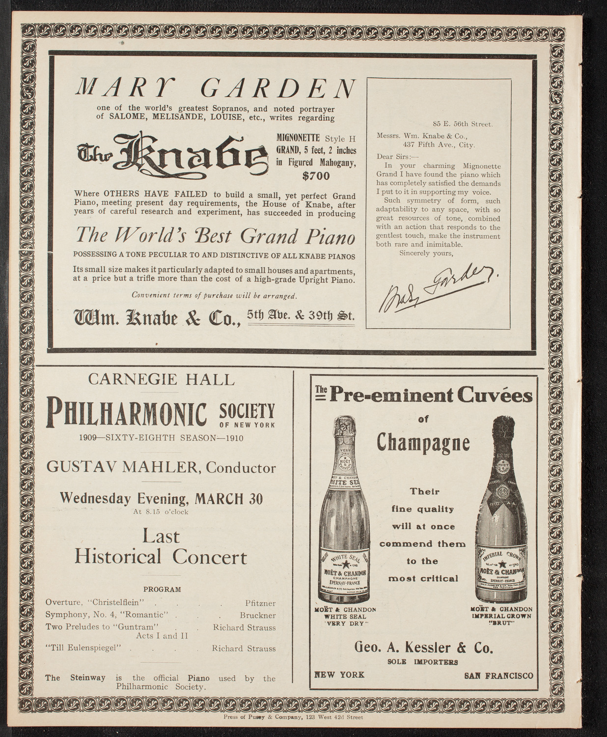 The Civic Forum, featuring Sir Ernest Shackleton, March 29, 1910, program page 12