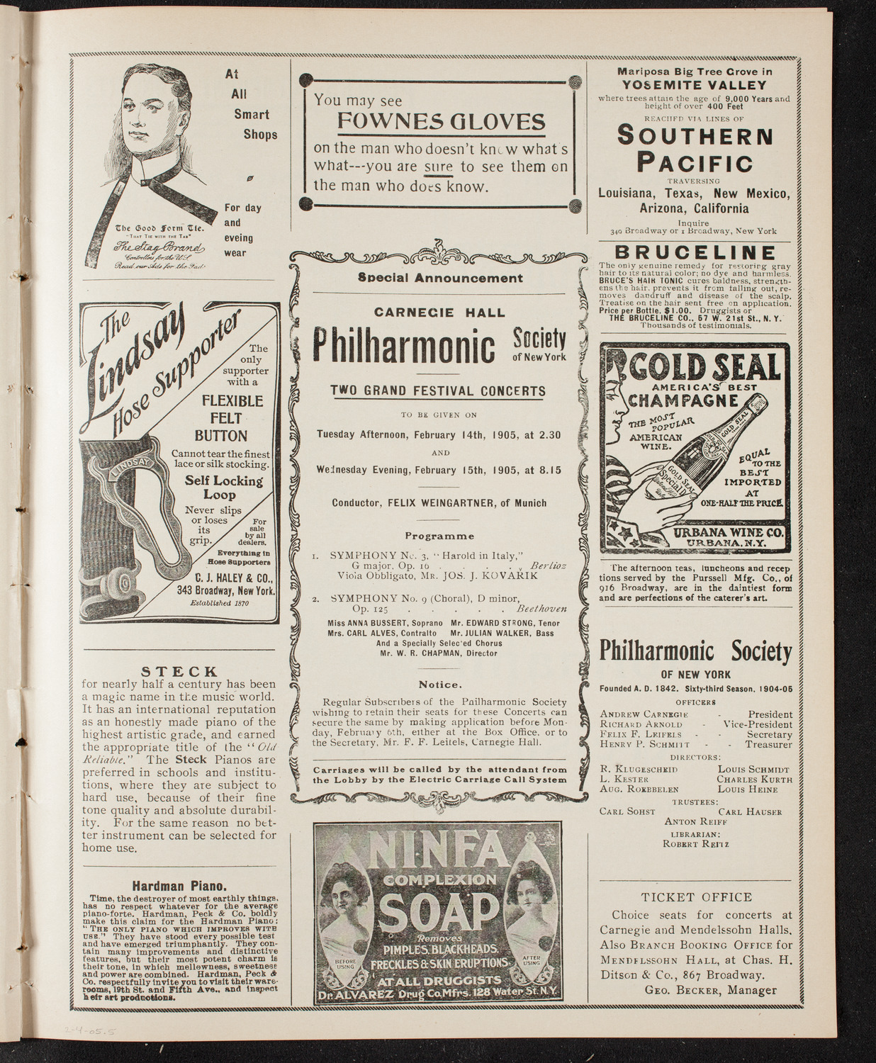 Symphony Concert for Young People, February 4, 1905, program page 9