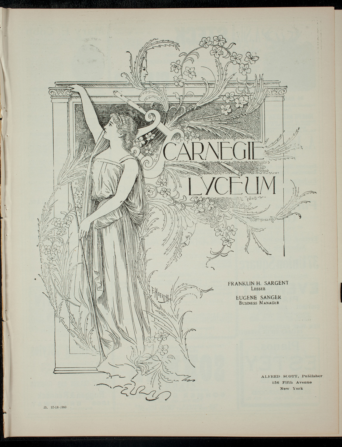 Children's Entertainment for the Benefit of the Hebrew Technical School for Girls: The Children's Theatre, December 28, 1900, program page 1