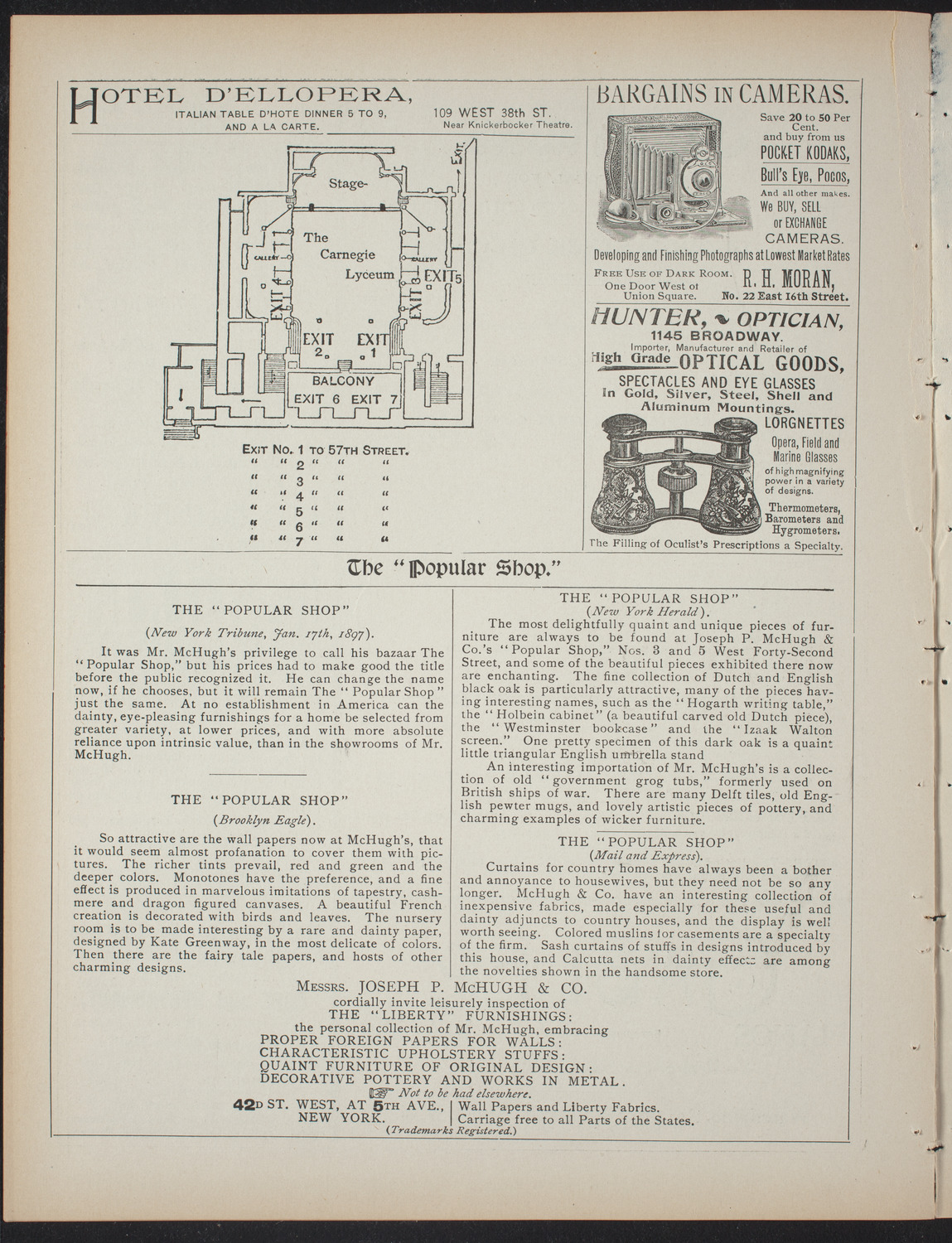 Saturday Morning Conferences on Comparative Literature, February 20, 1897, program page 6