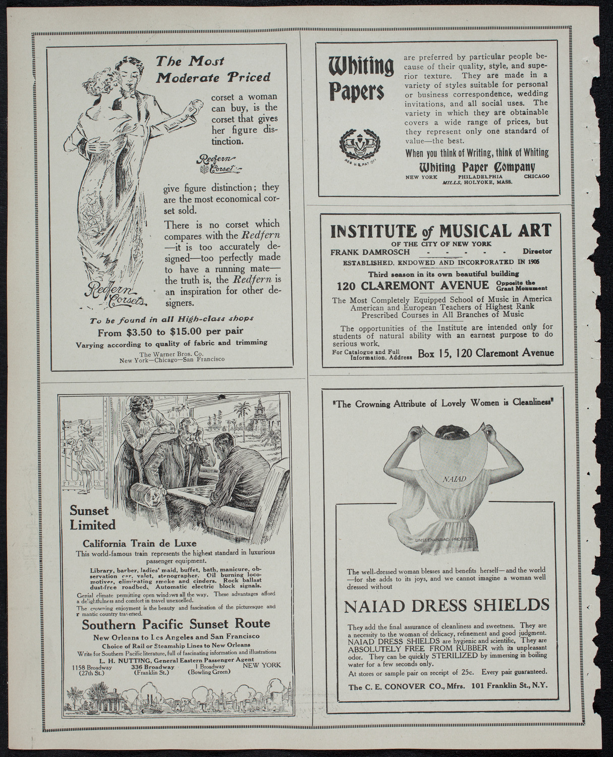 Lecture by Angus Hamilton, February 19, 1913, program page 2