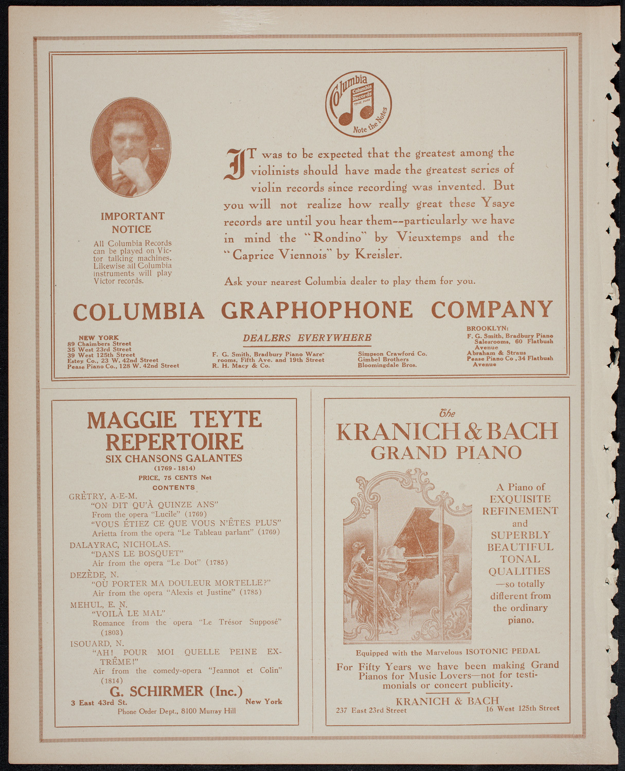 Elmendorf Lecture: The Nile Journey, December 14, 1913, program page 6