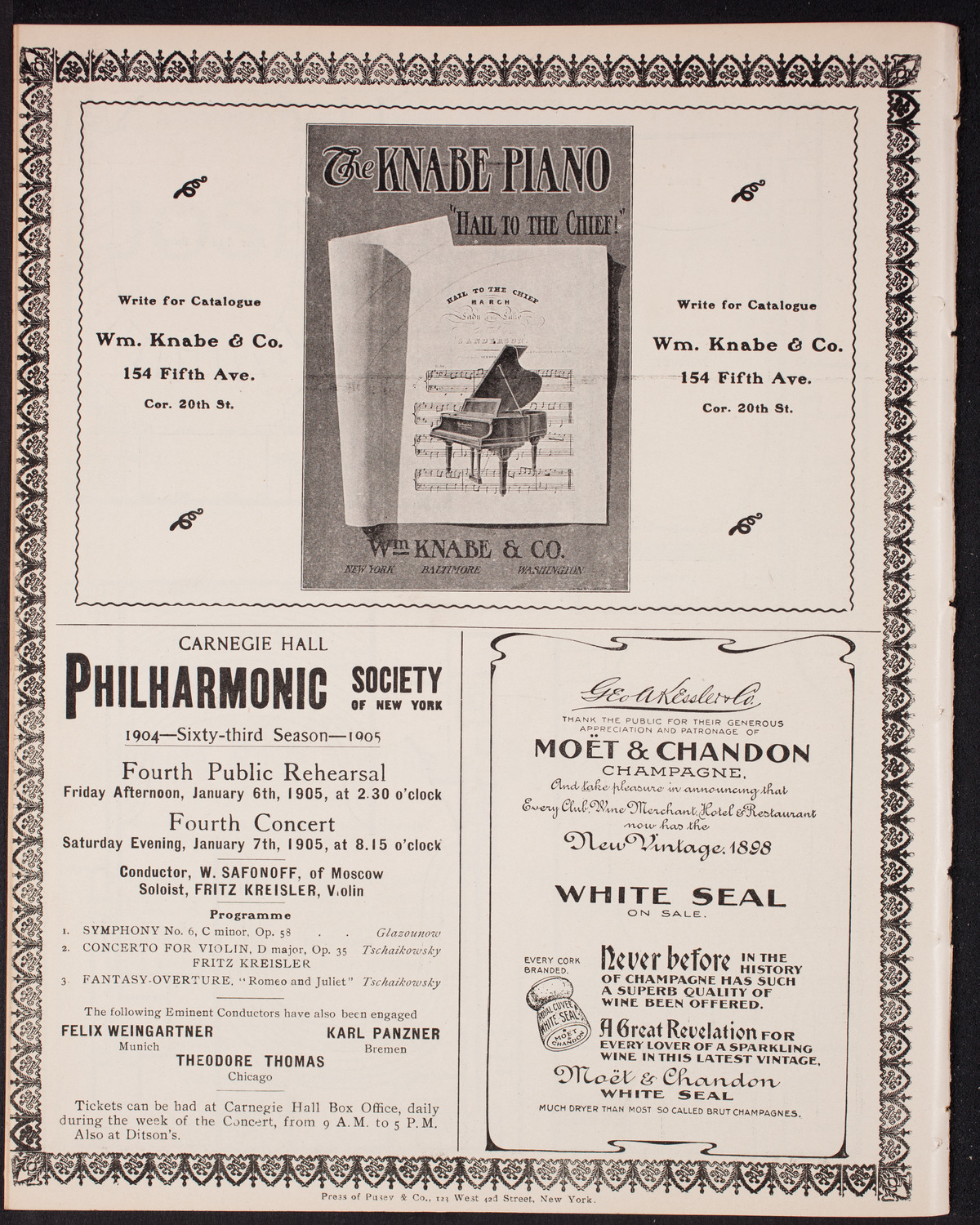Symphony Concert for Young People, December 17, 1904, program page 12
