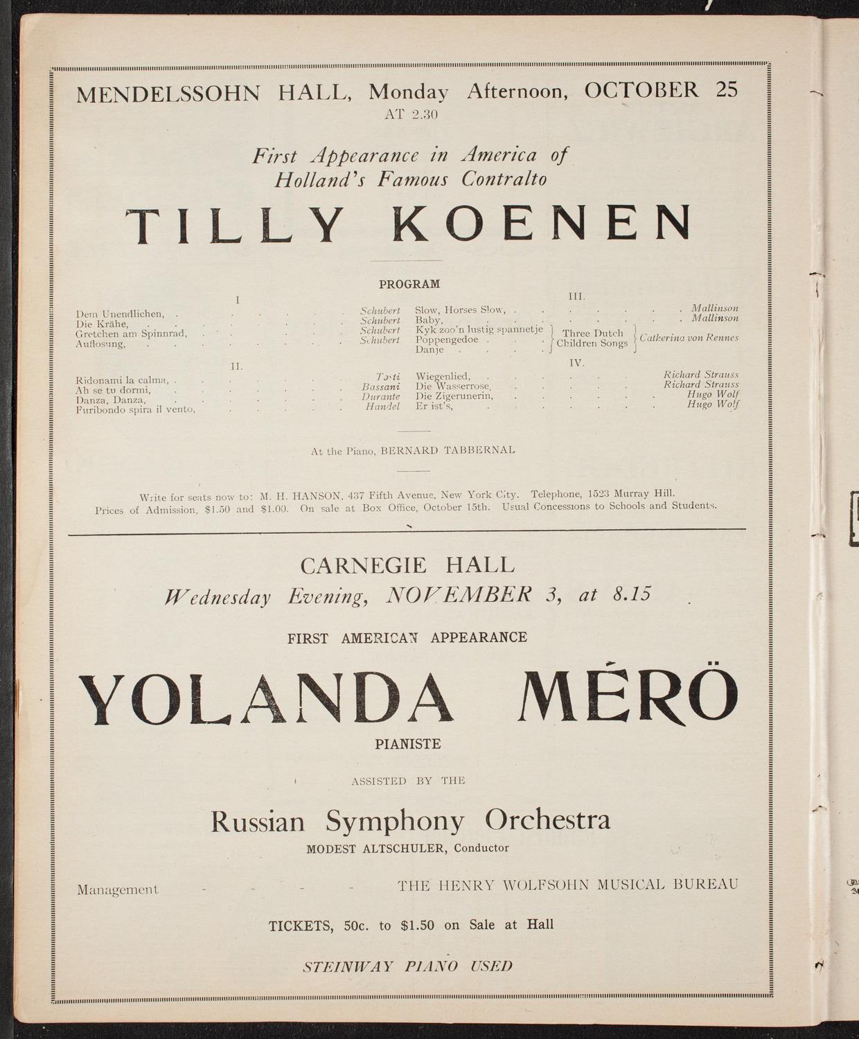 Lecture by R.G. Knowles, October 17, 1909, program page 10