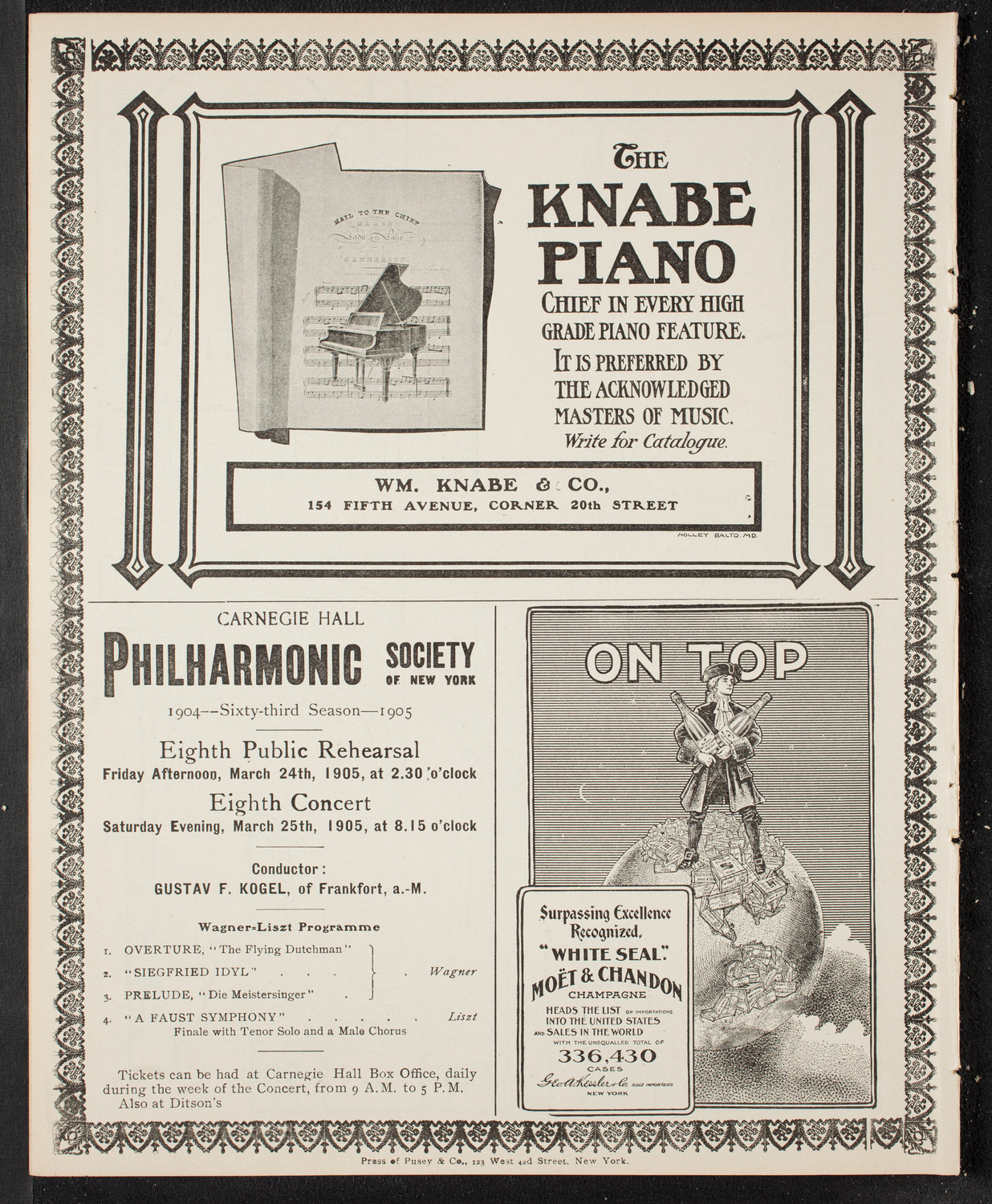 Russian Symphony Society of New York, March 11, 1905, program page 12