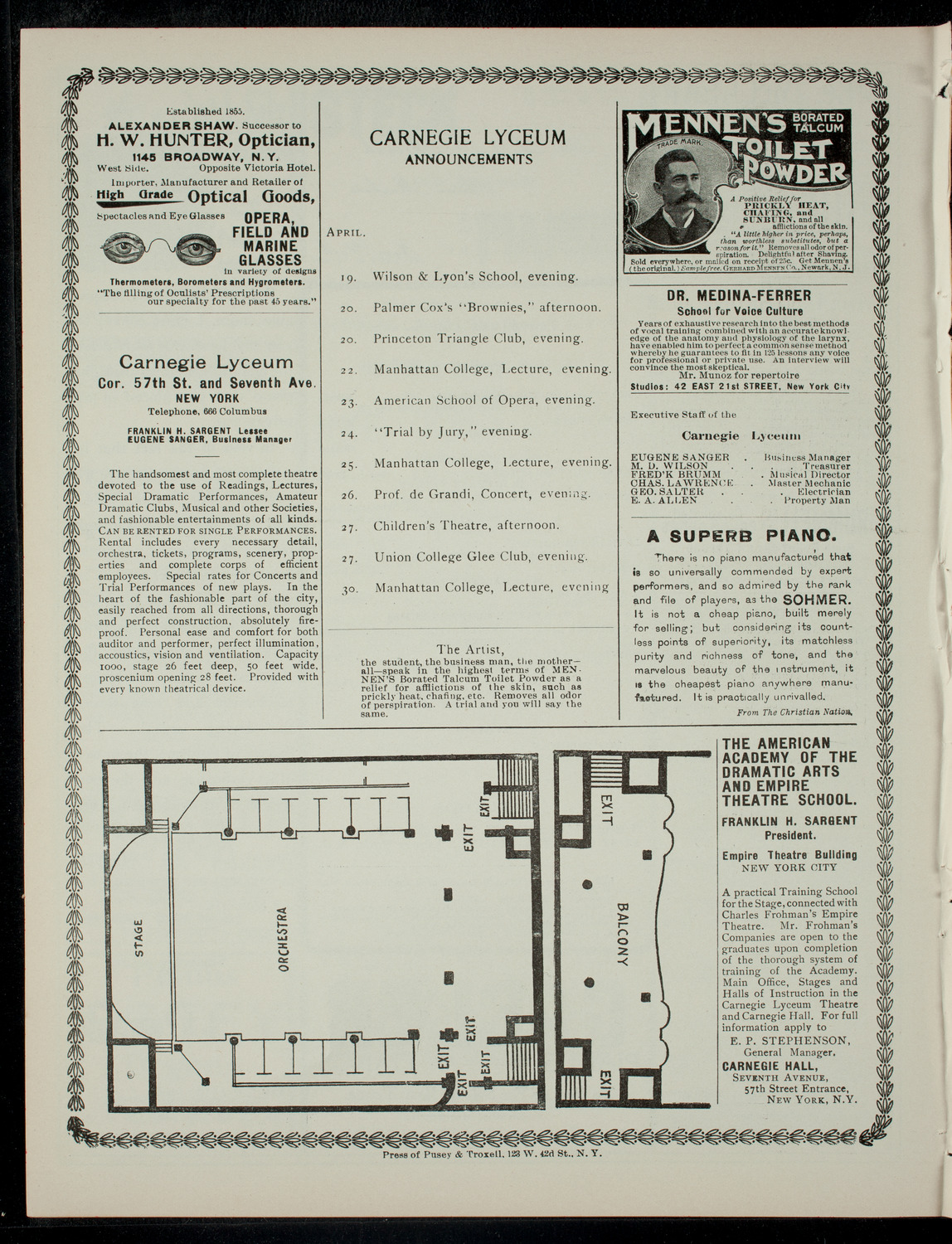 Concert by the Pupils of Mme. Odgen Crane, April 17, 1901, program page 4