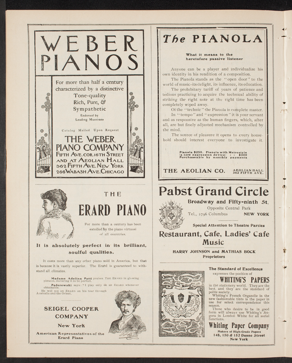 New York Symphony Orchestra, January 10, 1904, program page 6