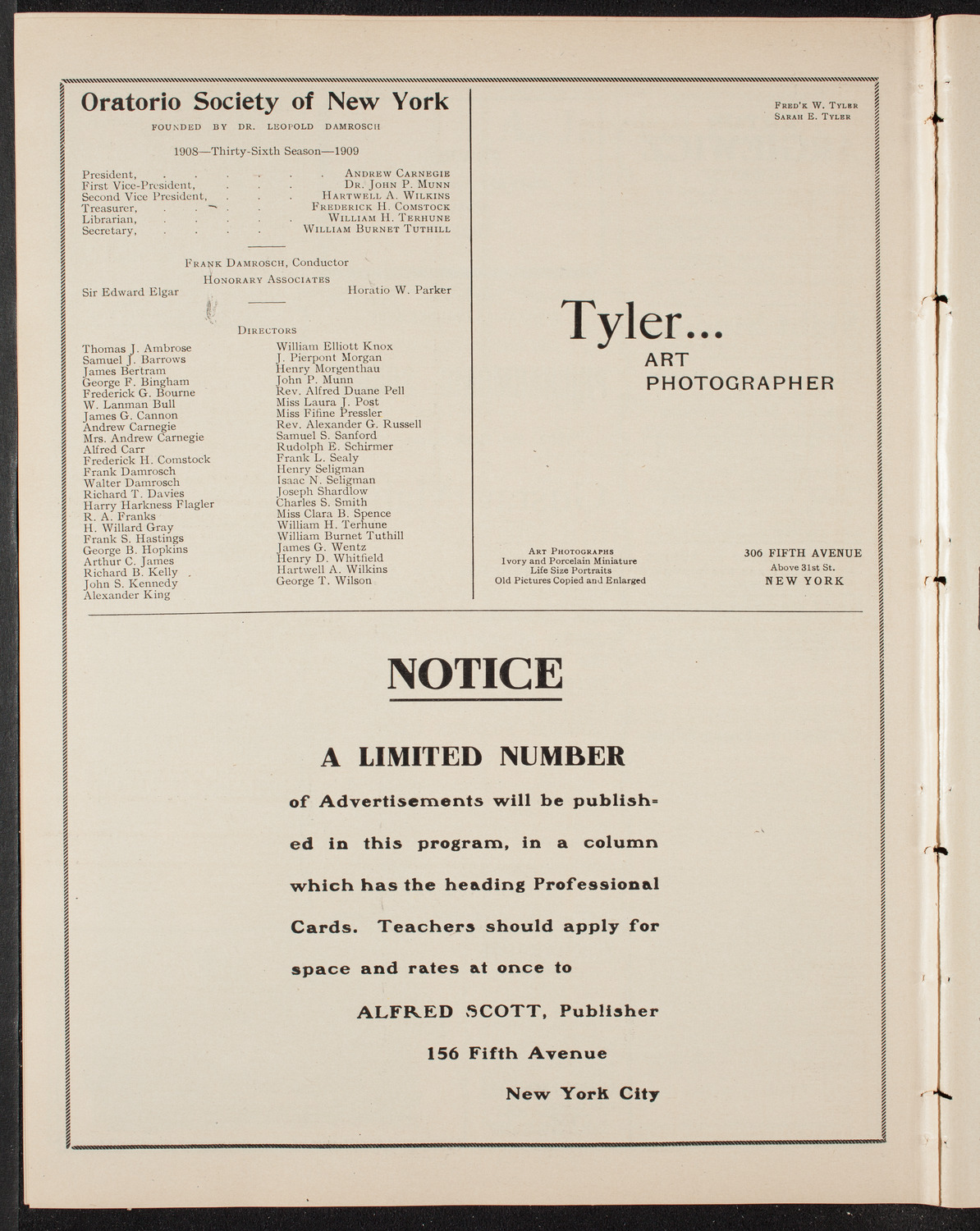 Lyran Swedish Singing Society, June 13, 1909, program page 10