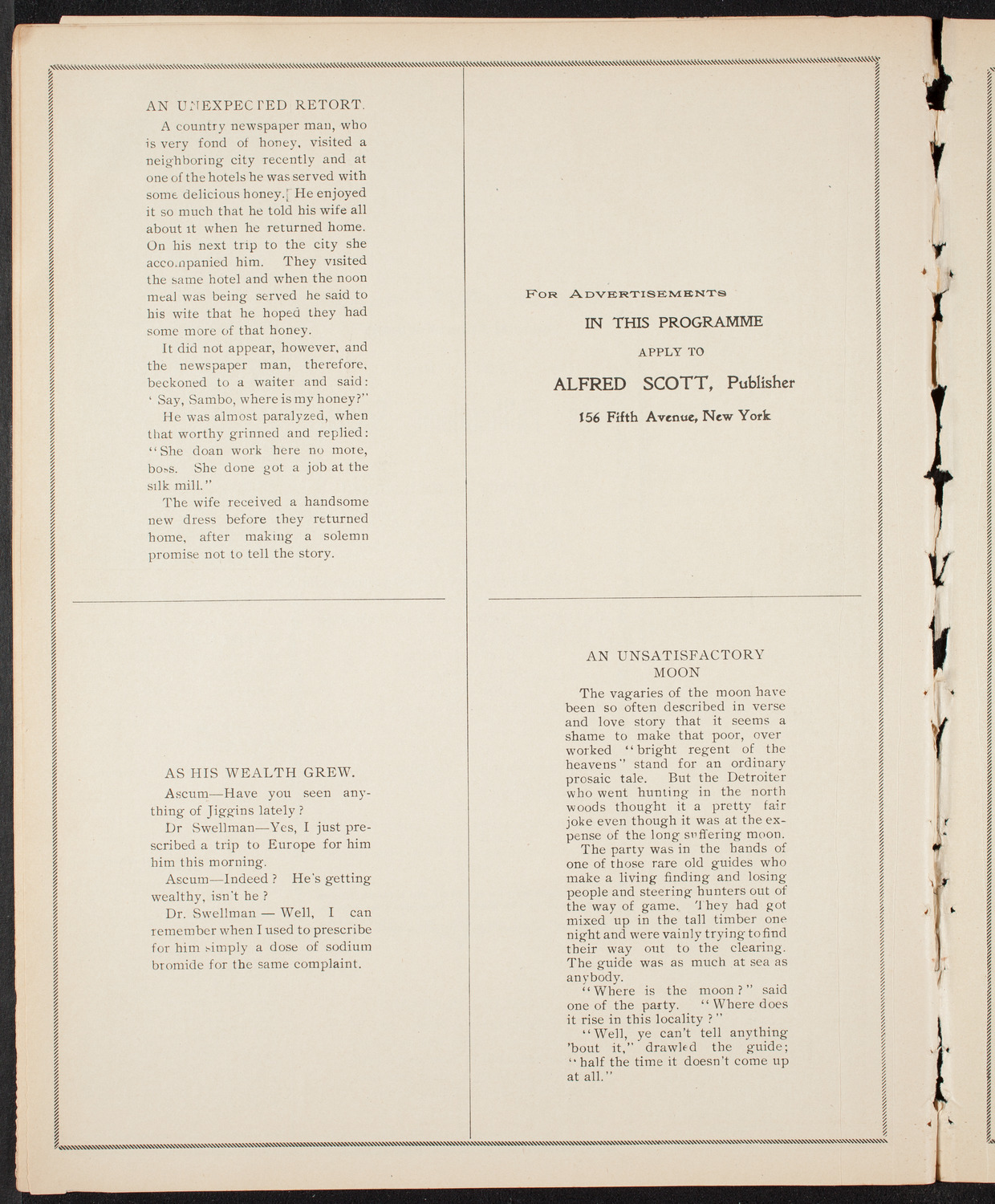 Meeting: Metropolitan Street Railway Association, October 1, 1904, program page 10