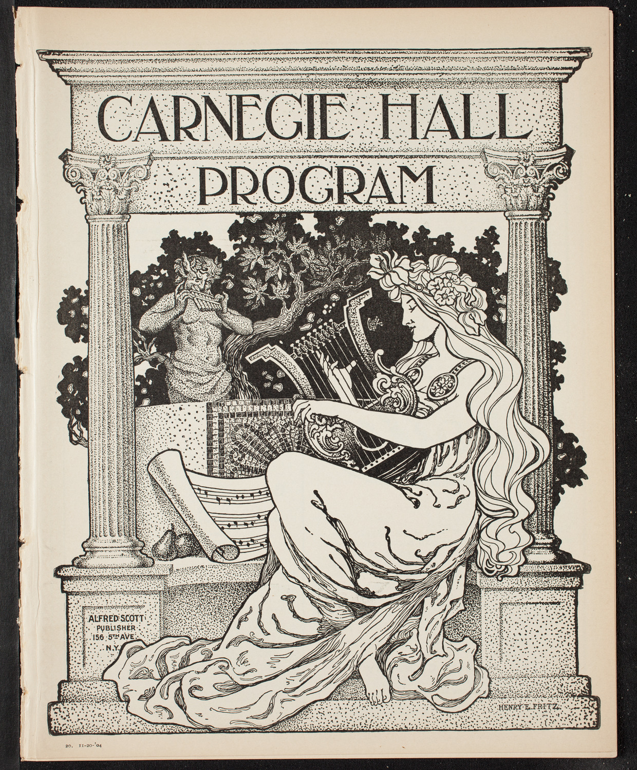 Marie Herites, Violin, November 20, 1904, program page 1