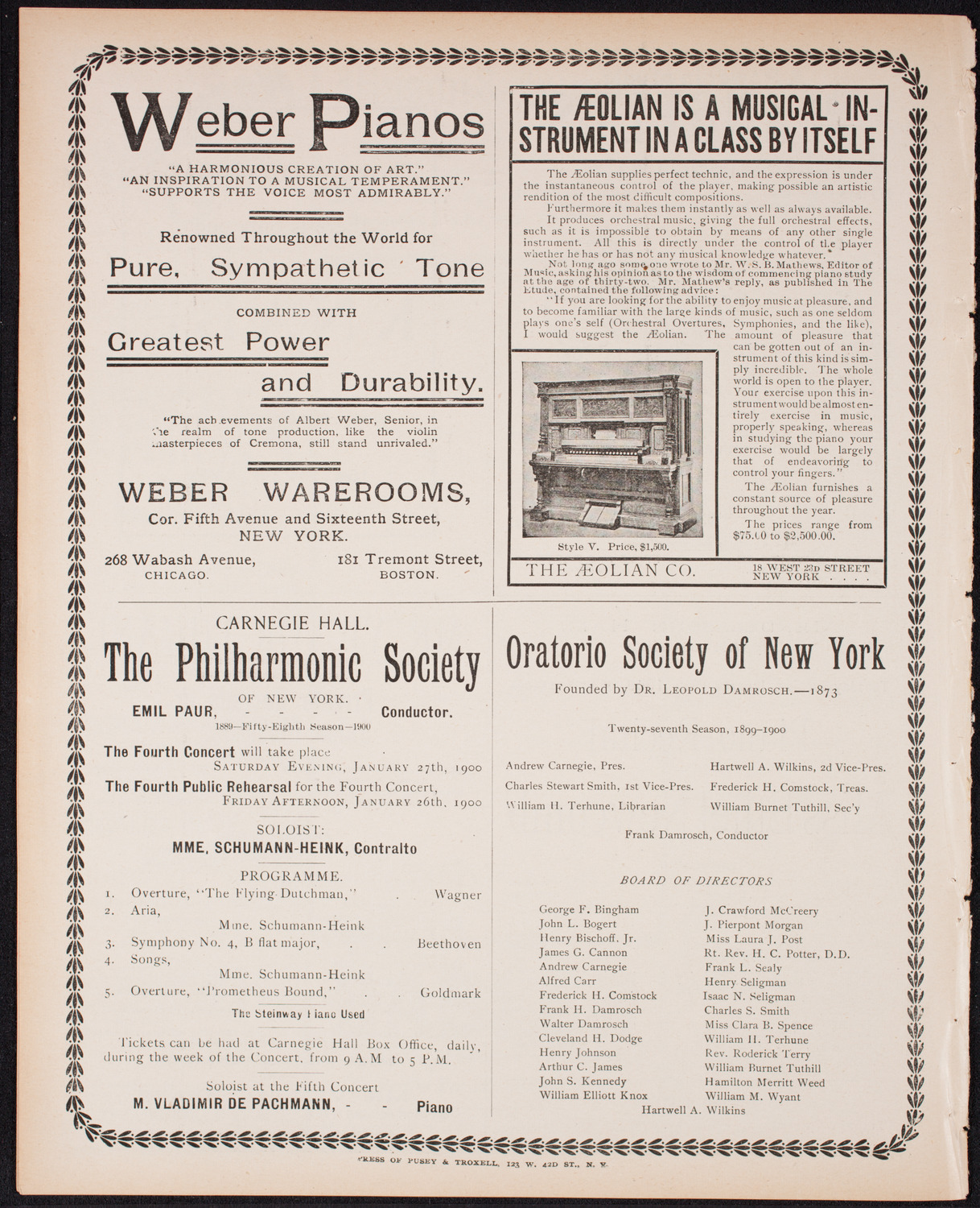 Memorial: Dwight L. Moody, January 8, 1900, program page 8