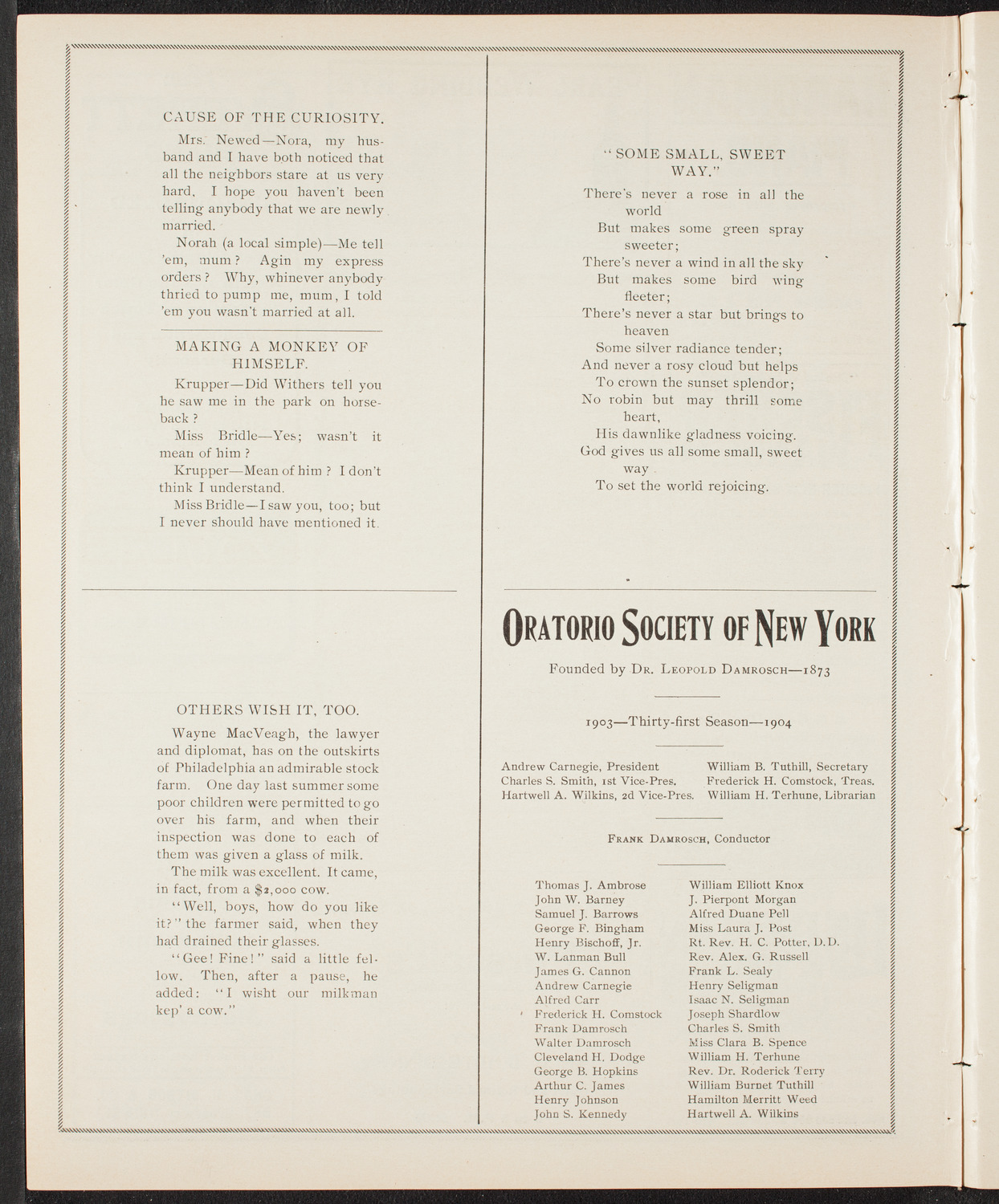 Graduation: College of St. Francis Xavier, June 20, 1904, program page 8