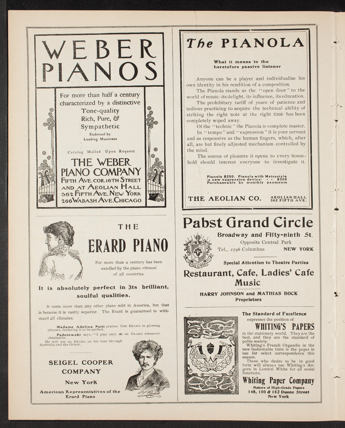 New York Symphony Orchestra, December 6, 1903, program page 6