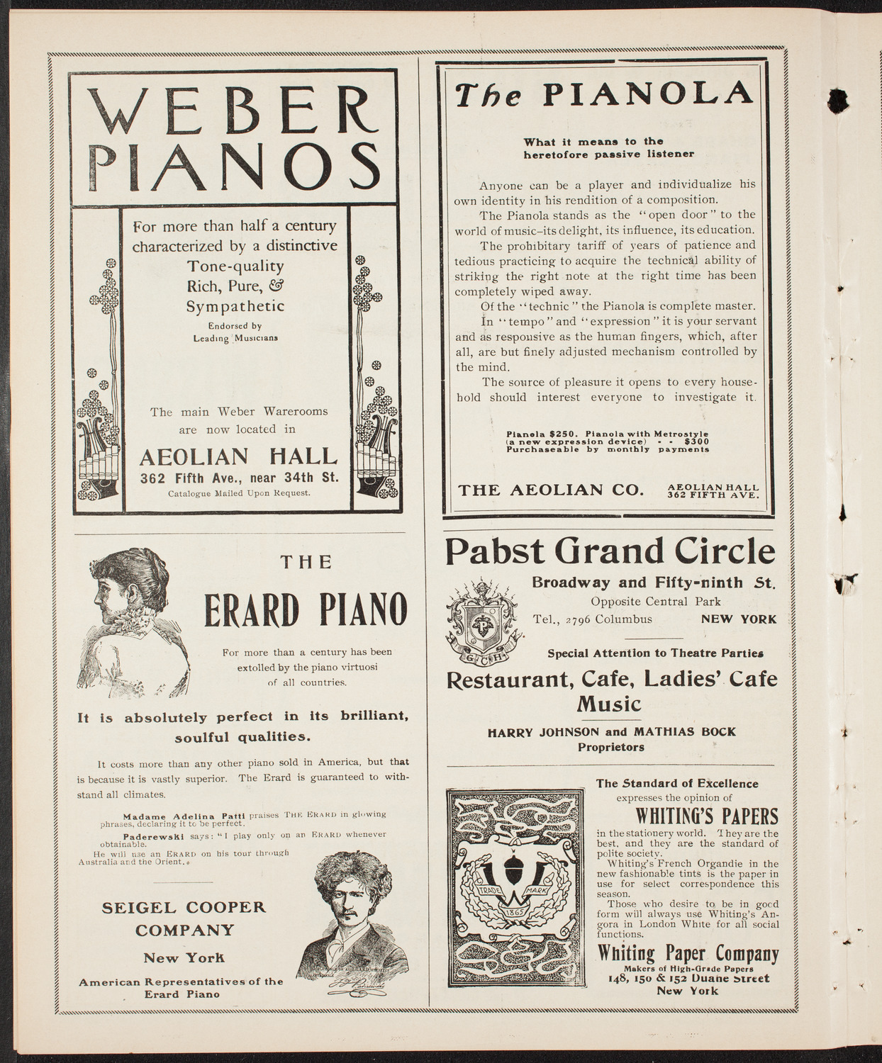 Ferruccio Busoni, Piano, February 13, 1904, program page 6