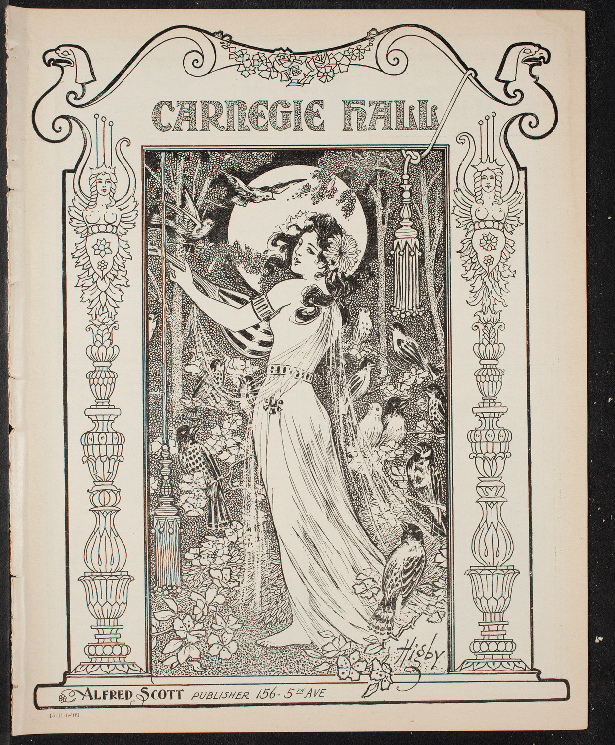 Ernestine Schumann-Heink, Mezzo-Soprano, November 6, 1909, program page 1